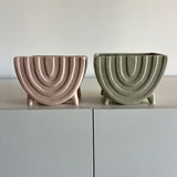 Curved Planter - Premium Artificial Wedding Flowers by Sonder + Stone Boutique