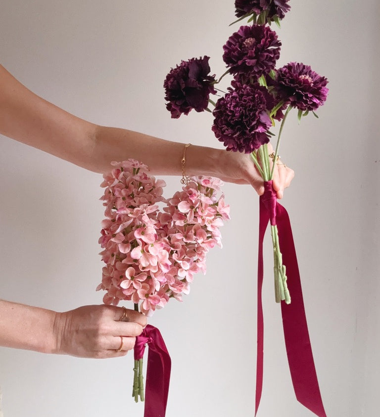 Sonder Wedding Bouquet - The Modernist (burgundy pink)