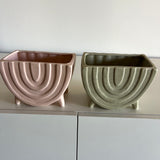 Curved Planter - Premium Artificial Wedding Flowers by Sonder + Stone Boutique
