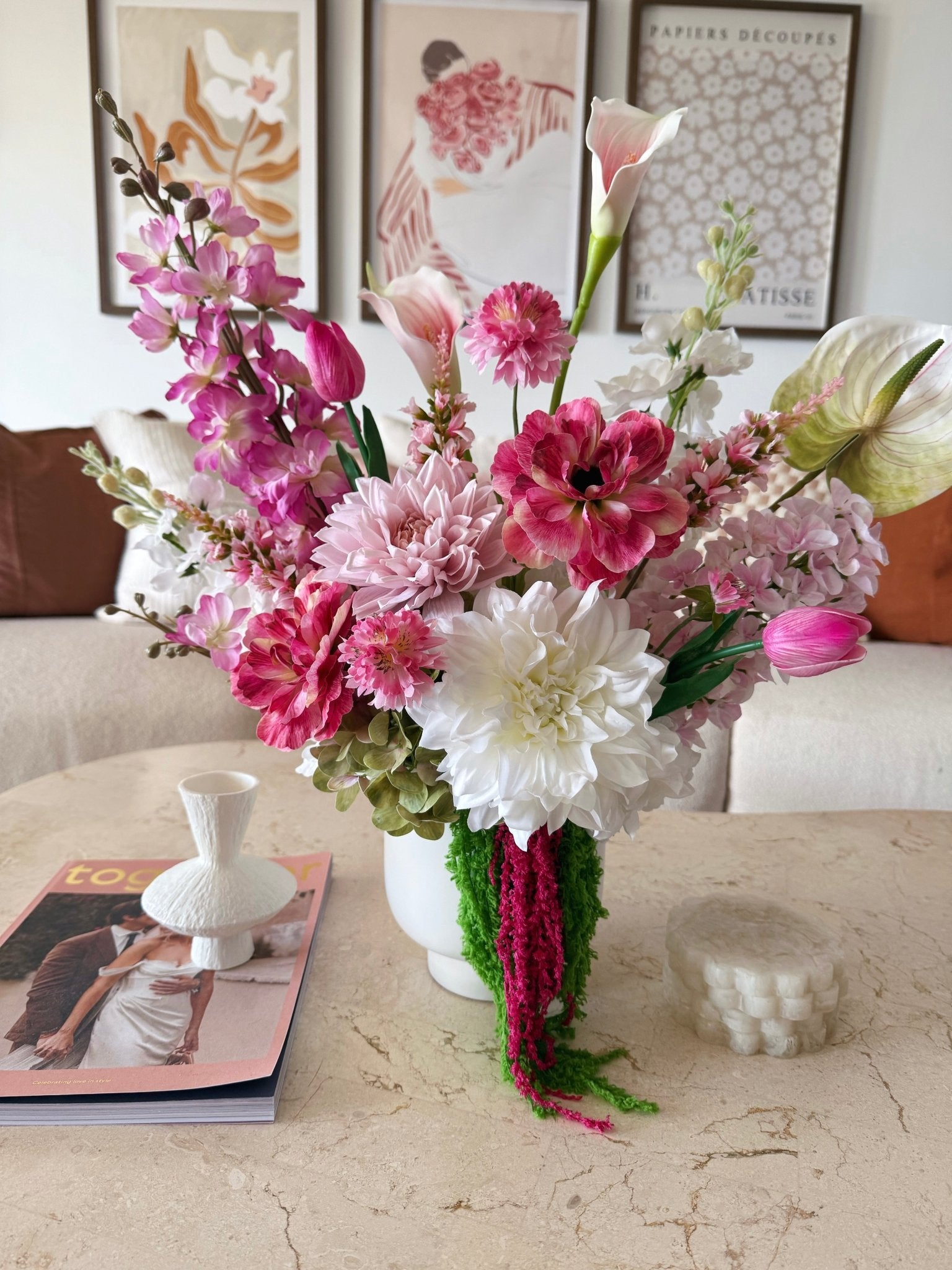 Artificial flowers Flirtation Arrangement - Sonder + Stone Boutique