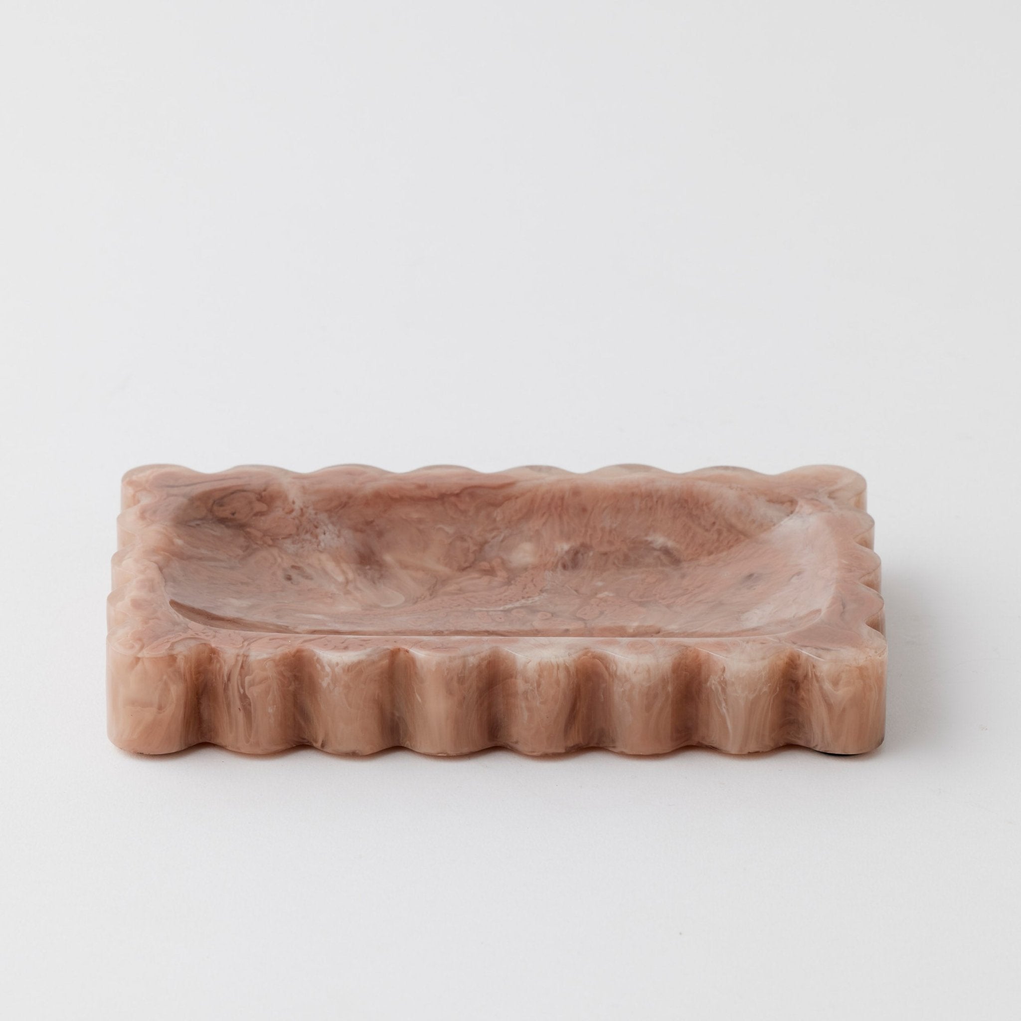 Resin Trinket Tray - Rosewood - Premium Artificial Wedding Flowers by Sonder + Stone Boutique