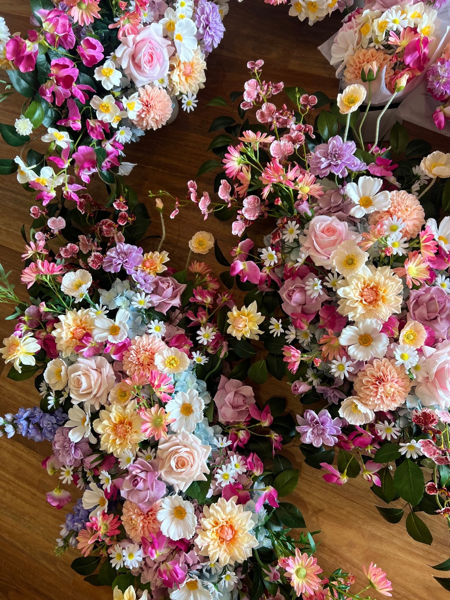 Sonder Wedding Arbour Display - Fun + Colourful - Sonder + Stone Boutique Artificial Wedding Flowers