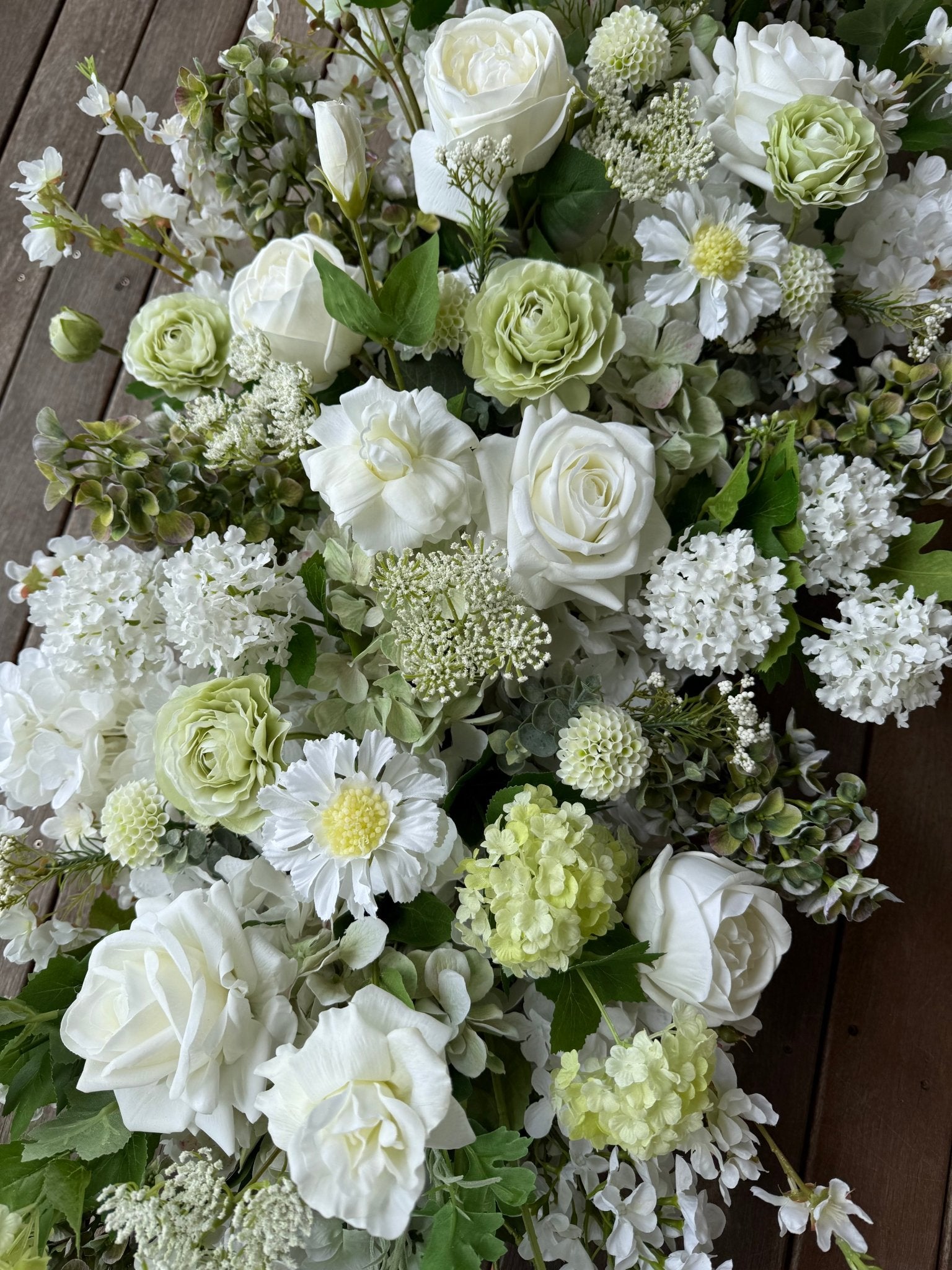 Sonder Wedding Arbour Displays - Pistachio Cream - Sonder + Stone Boutique Artificial Wedding Flowers