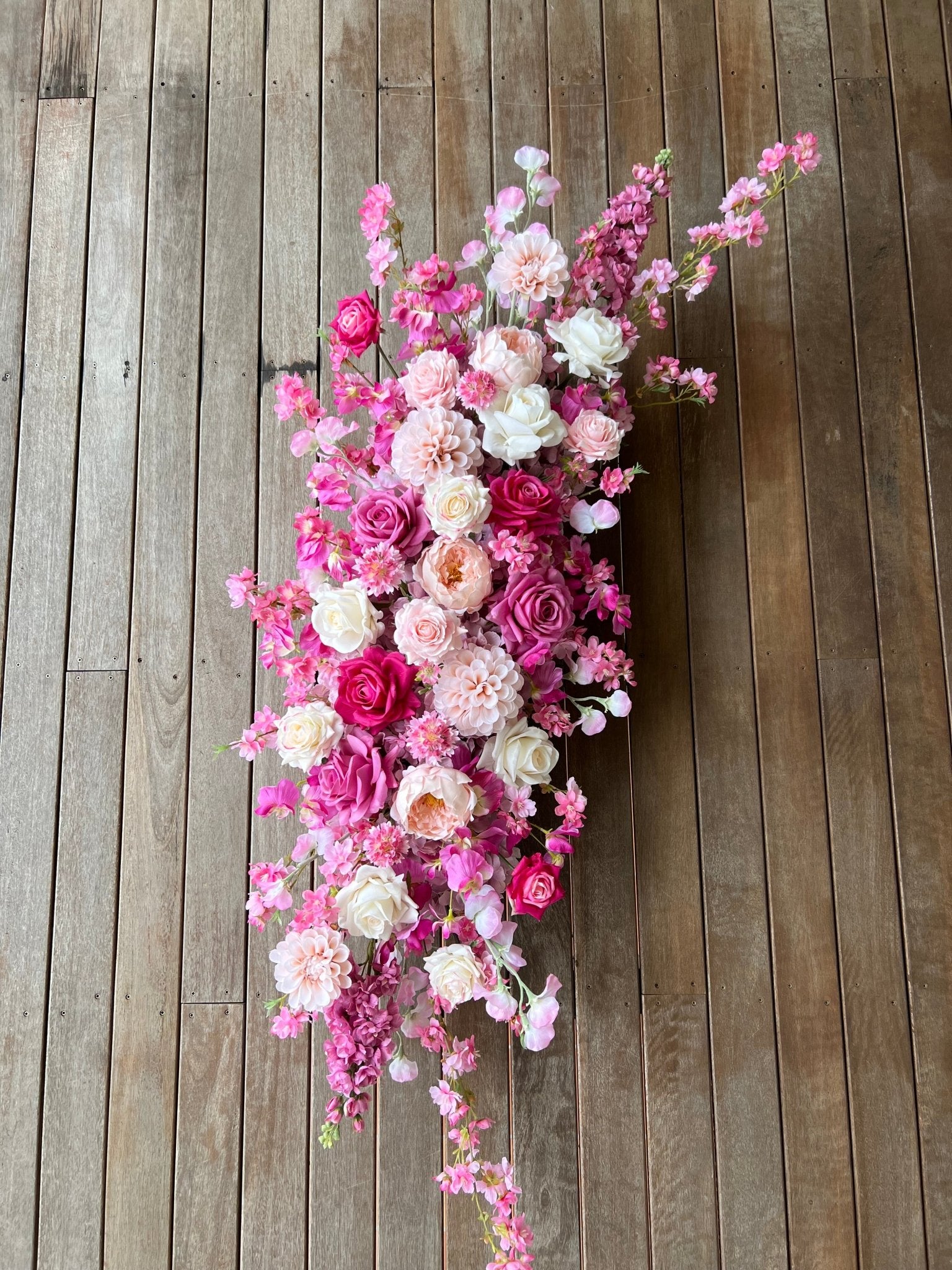 Sonder Wedding Arbour Displays - Pretty in Pink - Sonder + Stone Boutique Artificial Wedding Flowers