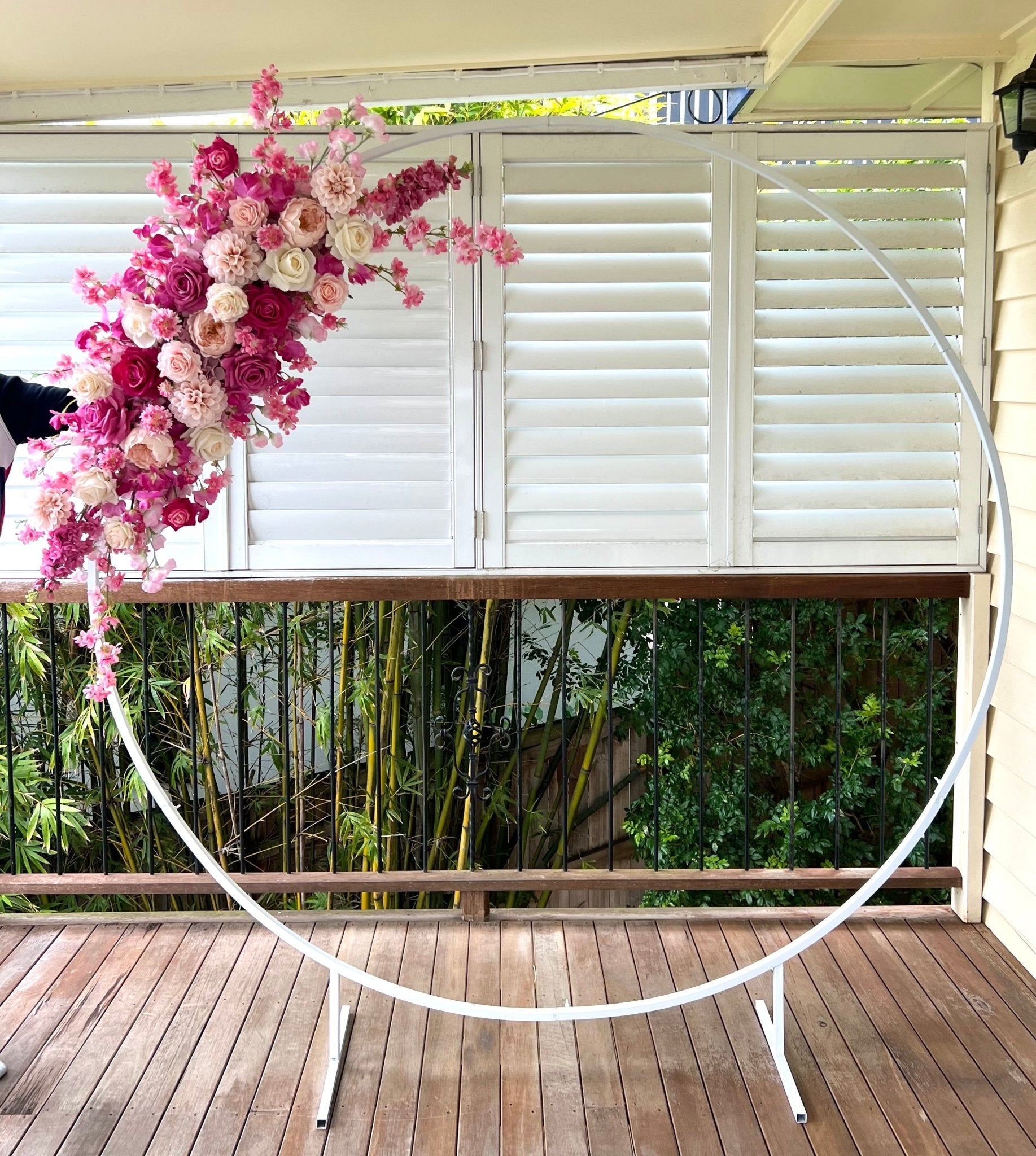 Sonder Wedding Arbour Displays - Pretty in Pink - Sonder + Stone Boutique Artificial Wedding Flowers
