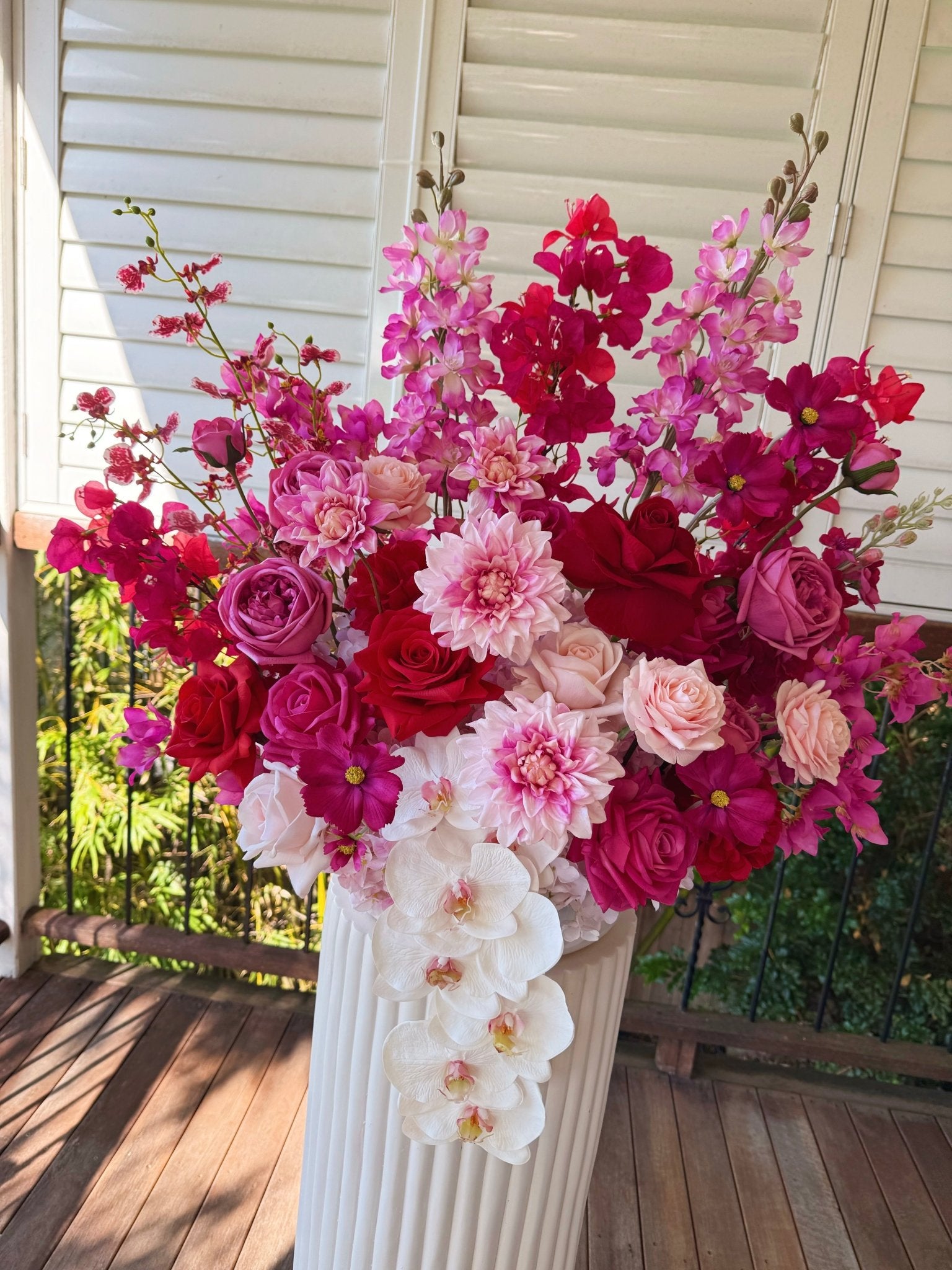 Sonder Wedding Arrangement - Bright + Bold - Sonder + Stone Boutique Artificial Wedding Flowers