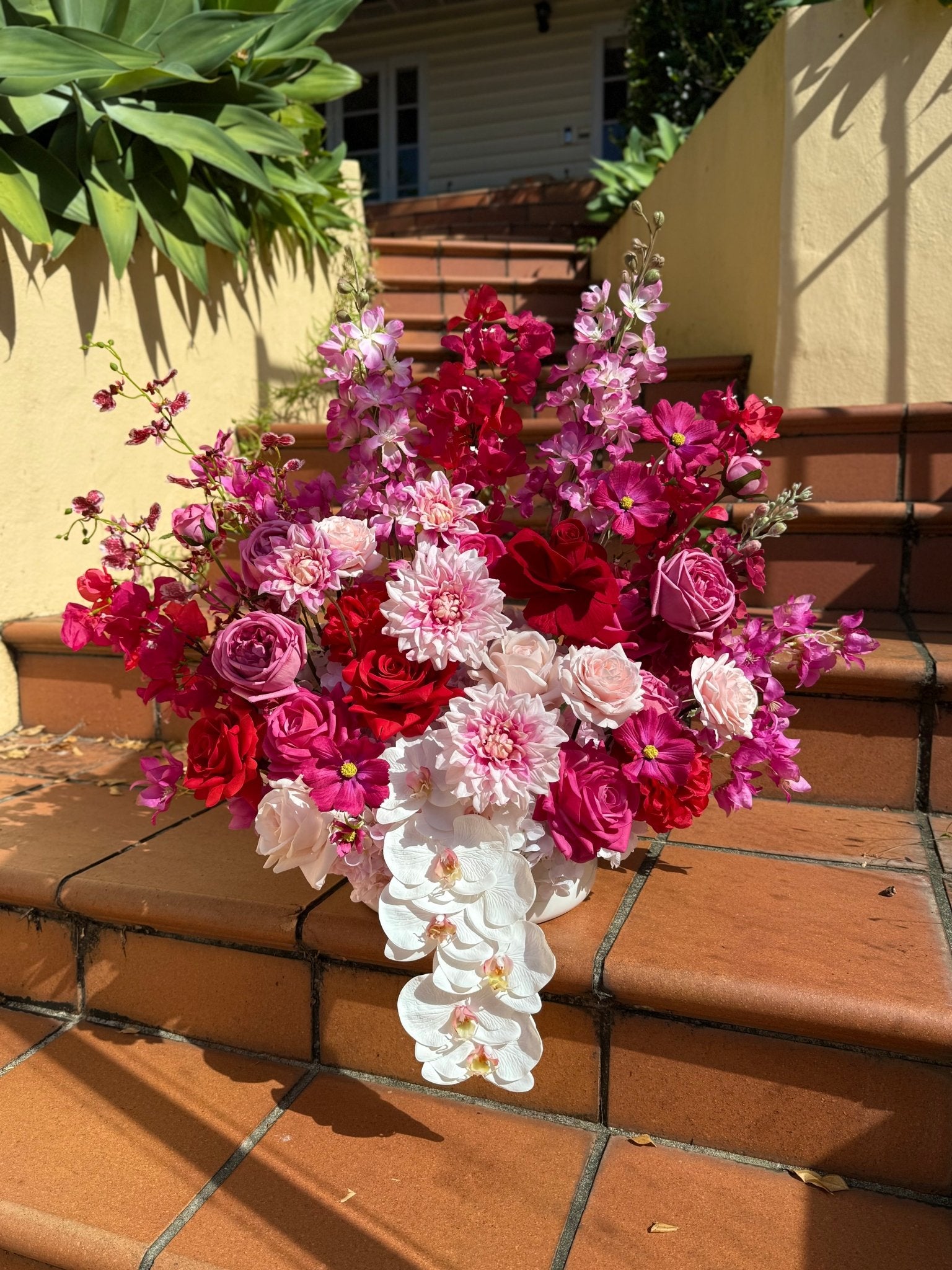 Sonder Wedding Arrangement - Bright + Bold - Sonder + Stone Boutique Artificial Wedding Flowers