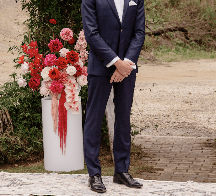 Sonder Wedding Arrangement - Cherry Bomb - Premium Artificial Wedding Flowers by Sonder + Stone Boutique
