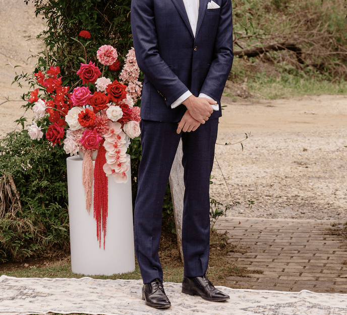 Sonder Wedding Arrangement - Cherry Bomb - Premium Artificial Wedding Flowers by Sonder + Stone Boutique