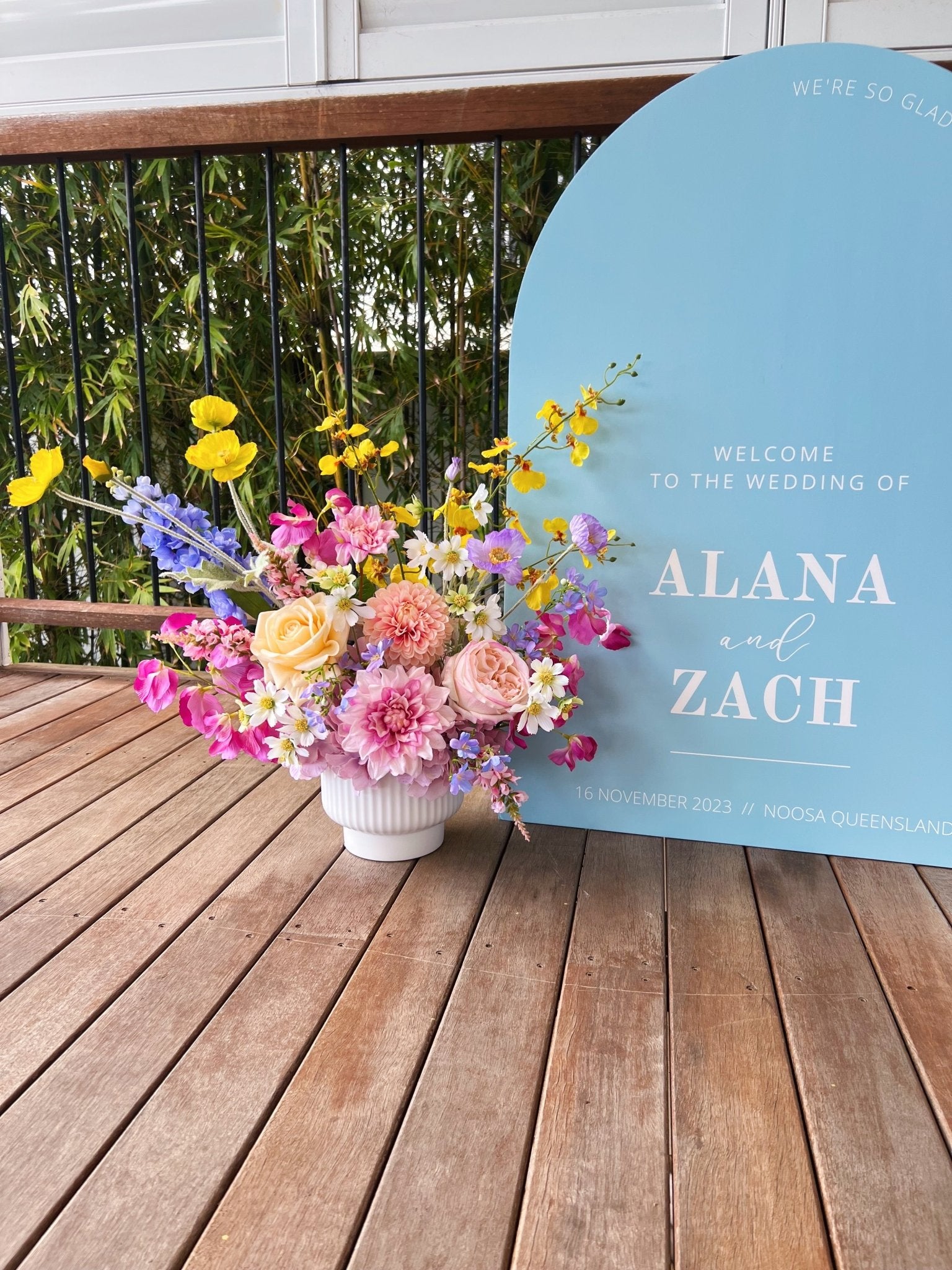 Sonder Wedding Arrangement - Spring Fling - Sonder + Stone Boutique Artificial Wedding Flowers