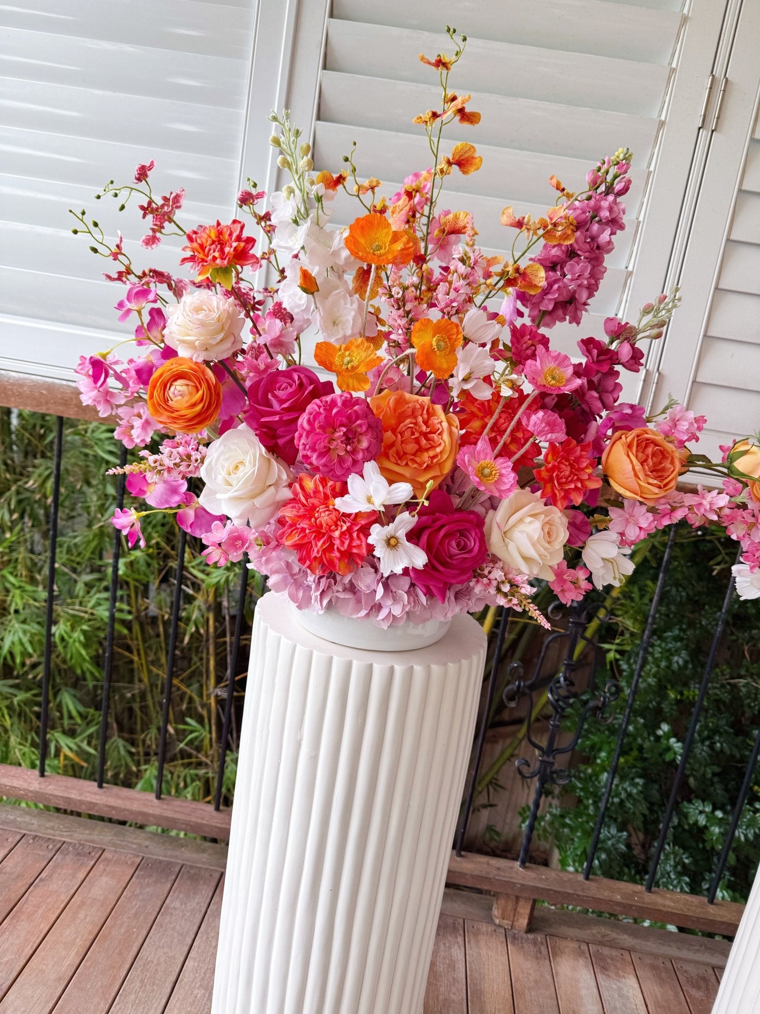 Sonder Wedding Arrangement - Sunset Muse - Sonder + Stone Boutique Artificial Wedding Flowers