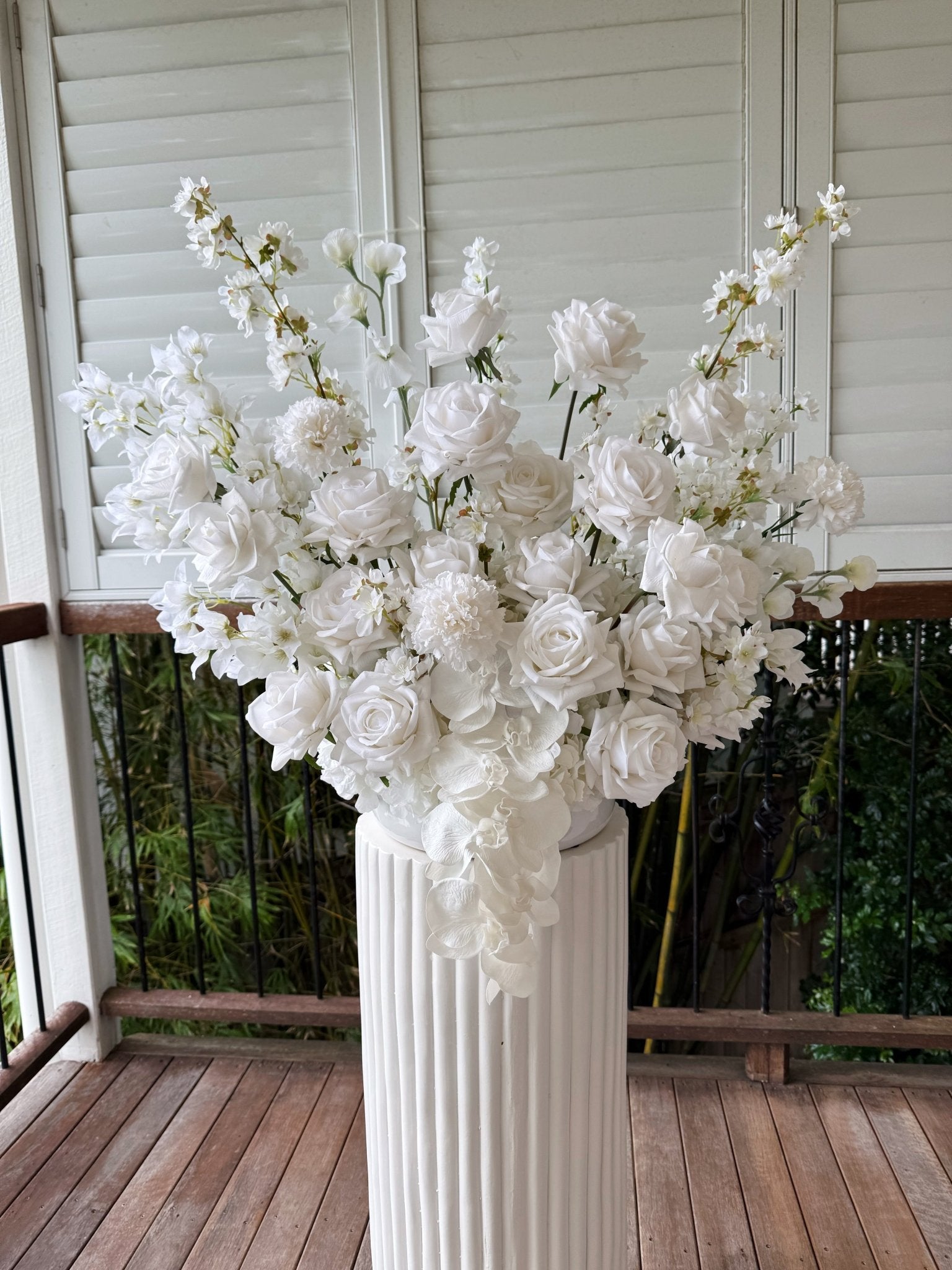 Artificial flowers Sonder Wedding Arrangement - White + Fluttery - Sonder + Stone Boutique