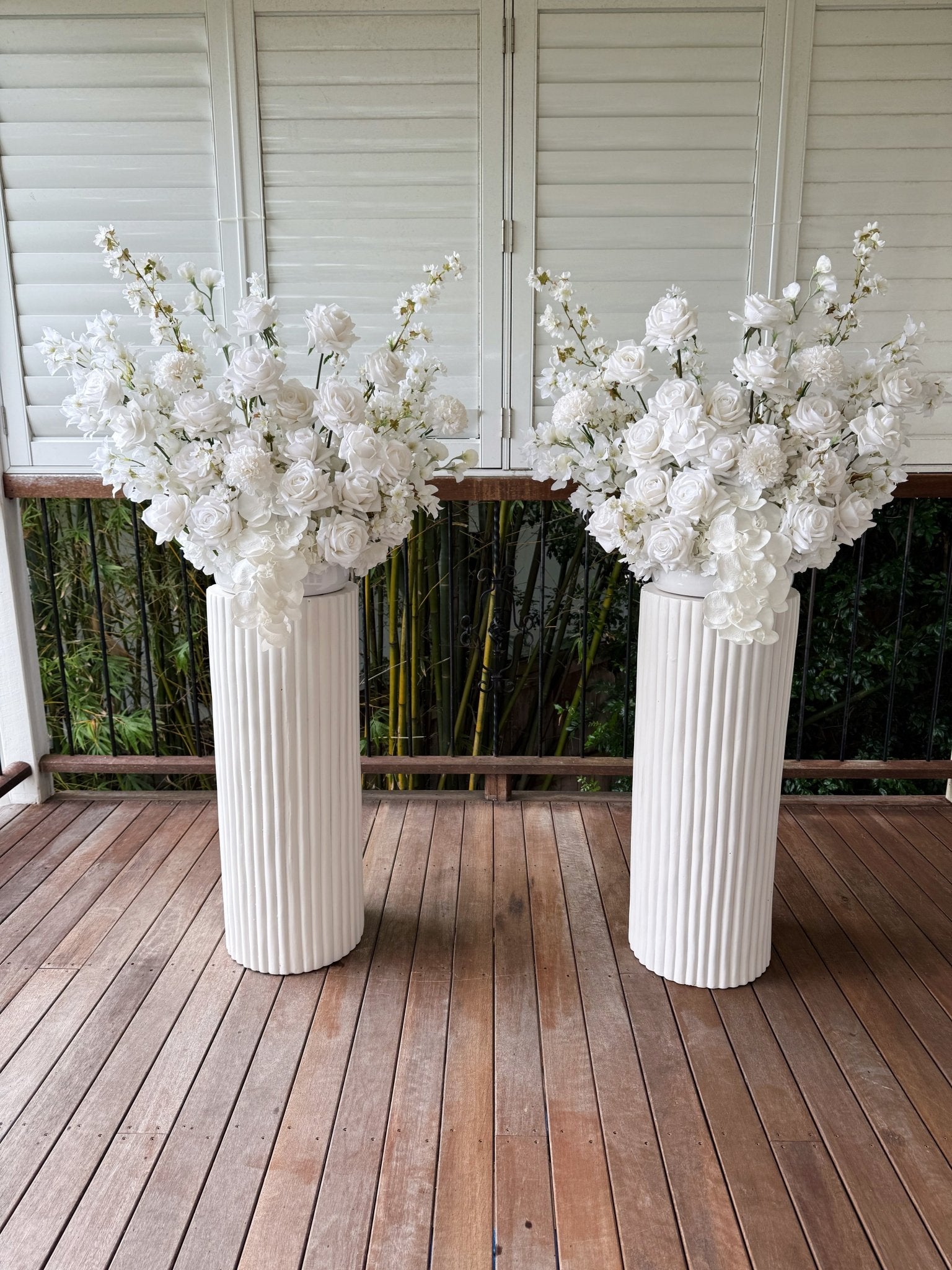 Artificial flowers Sonder Wedding Arrangement - White + Fluttery - Sonder + Stone Boutique