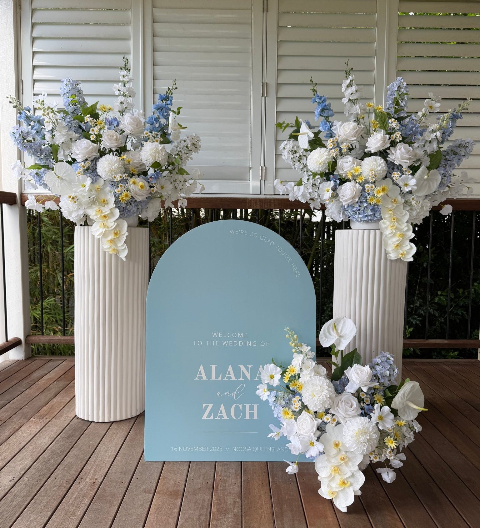 Sonder Wedding Arrangements - Something Blue - Premium Artificial Wedding Flowers by Sonder + Stone Boutique