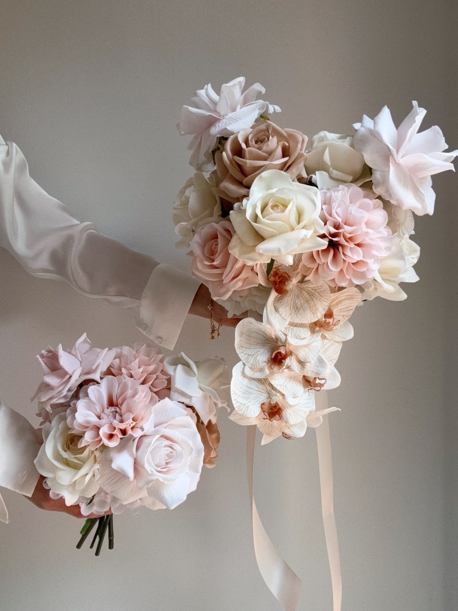 Sonder Wedding Bouquet - Barely Blush - Premium Artificial Wedding Flowers by Sonder + Stone Boutique