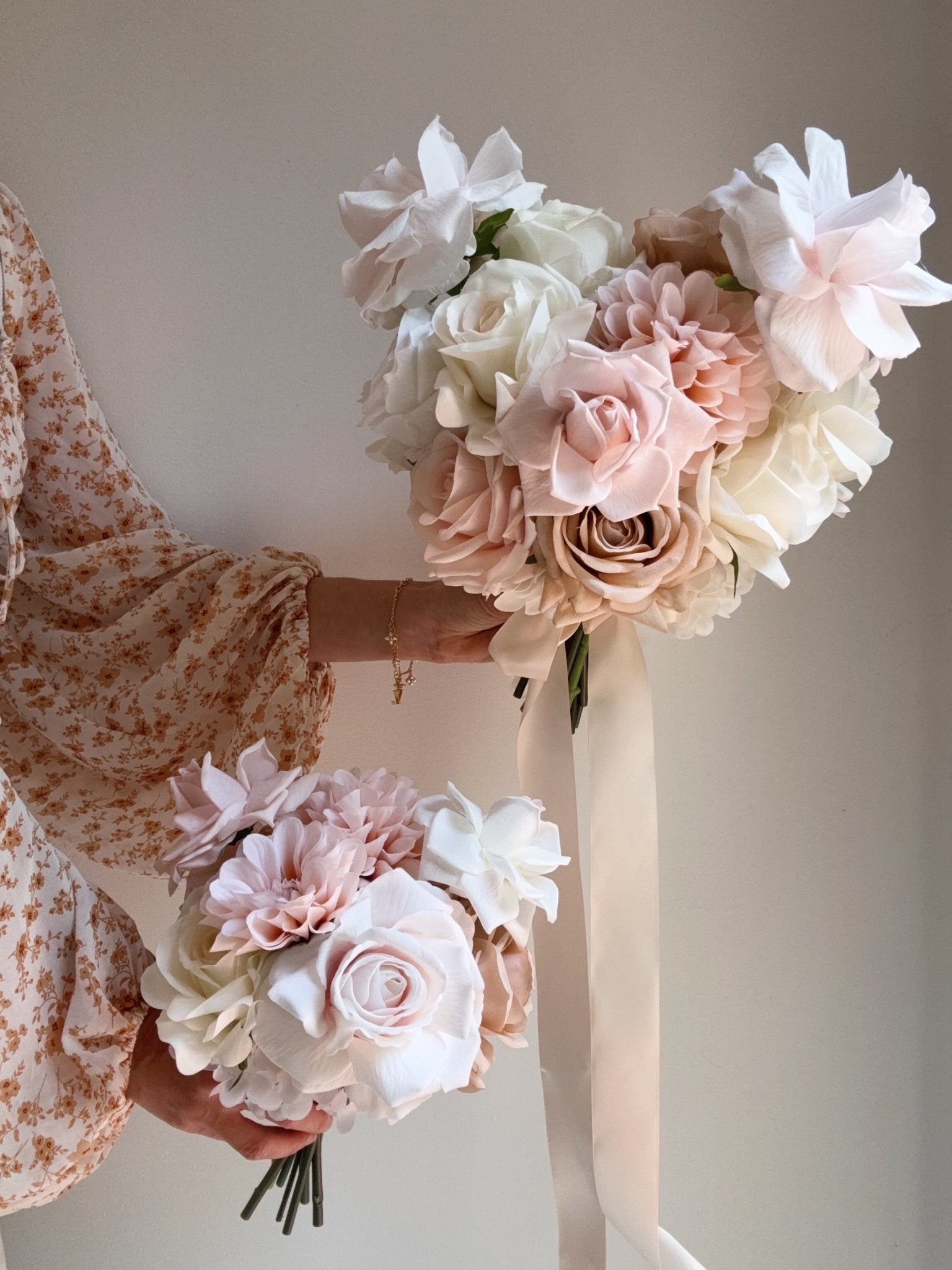 Sonder Wedding Bouquet - Barely Blush - Premium Artificial Wedding Flowers by Sonder + Stone Boutique