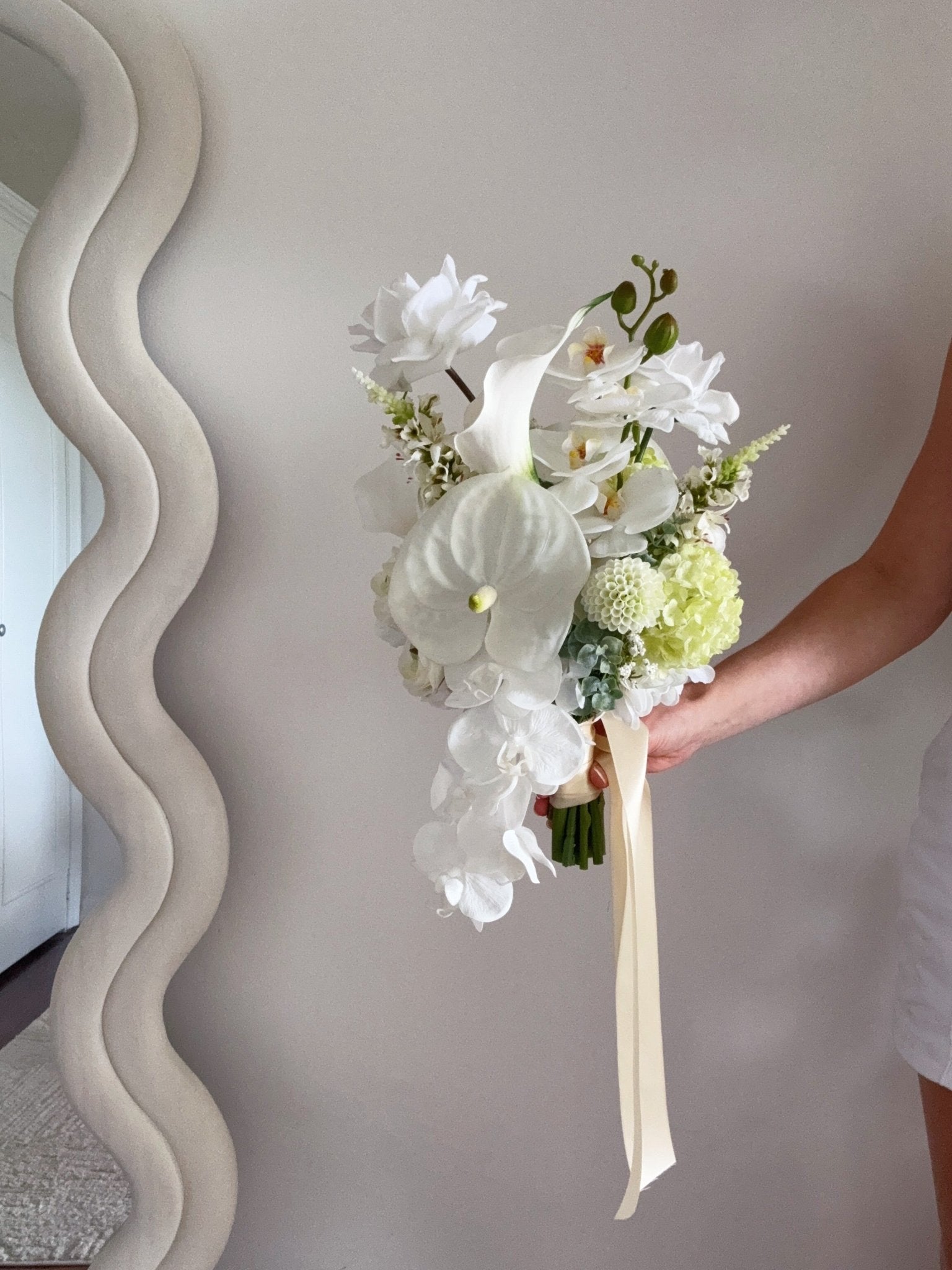Sonder Wedding Bouquet - Blanco Bloom - Sonder + Stone Boutique Artificial Wedding Flowers