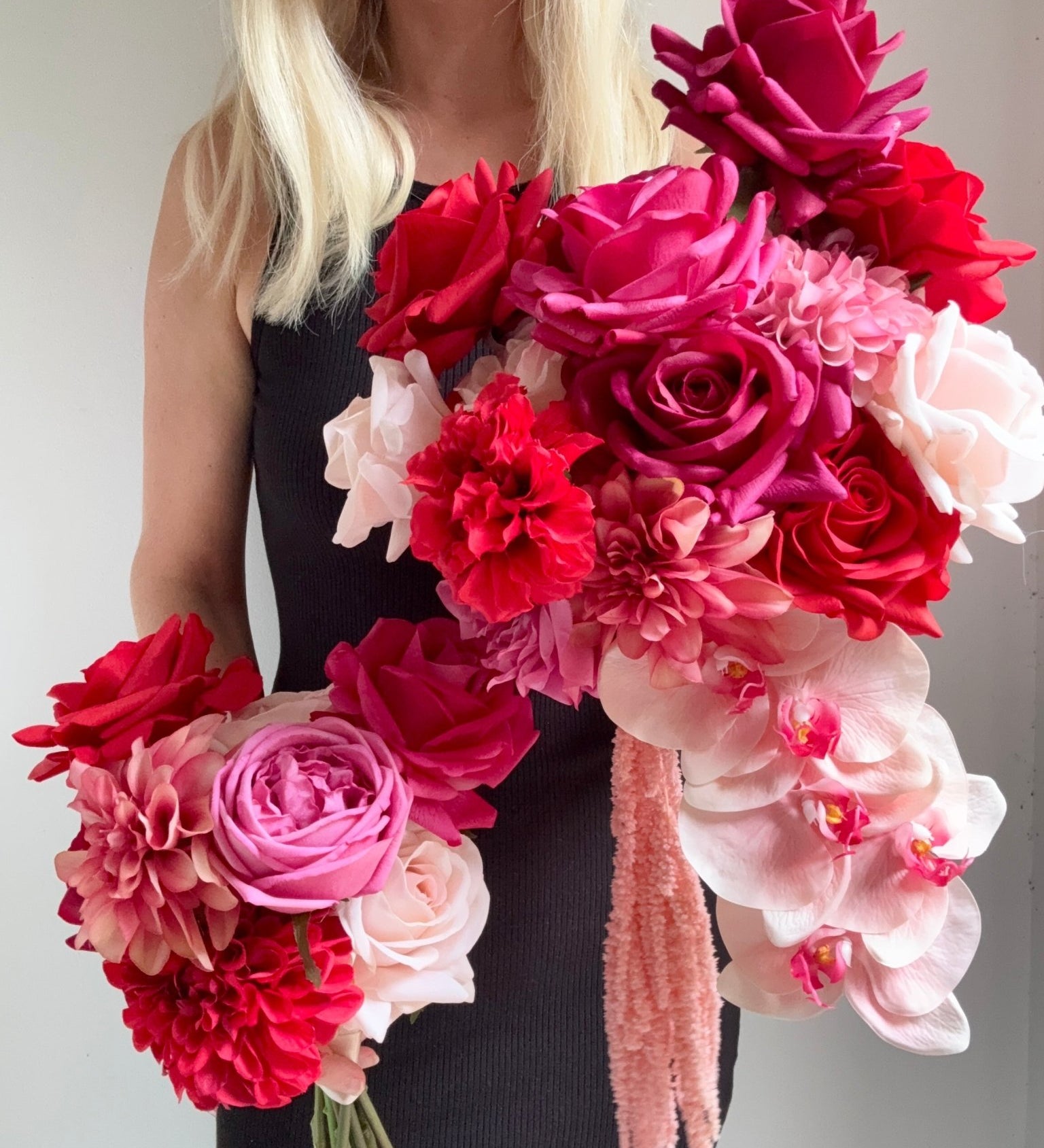 Sonder Wedding Bouquet - Cherry Bomb - Premium Artificial Wedding Flowers by Sonder + Stone Boutique