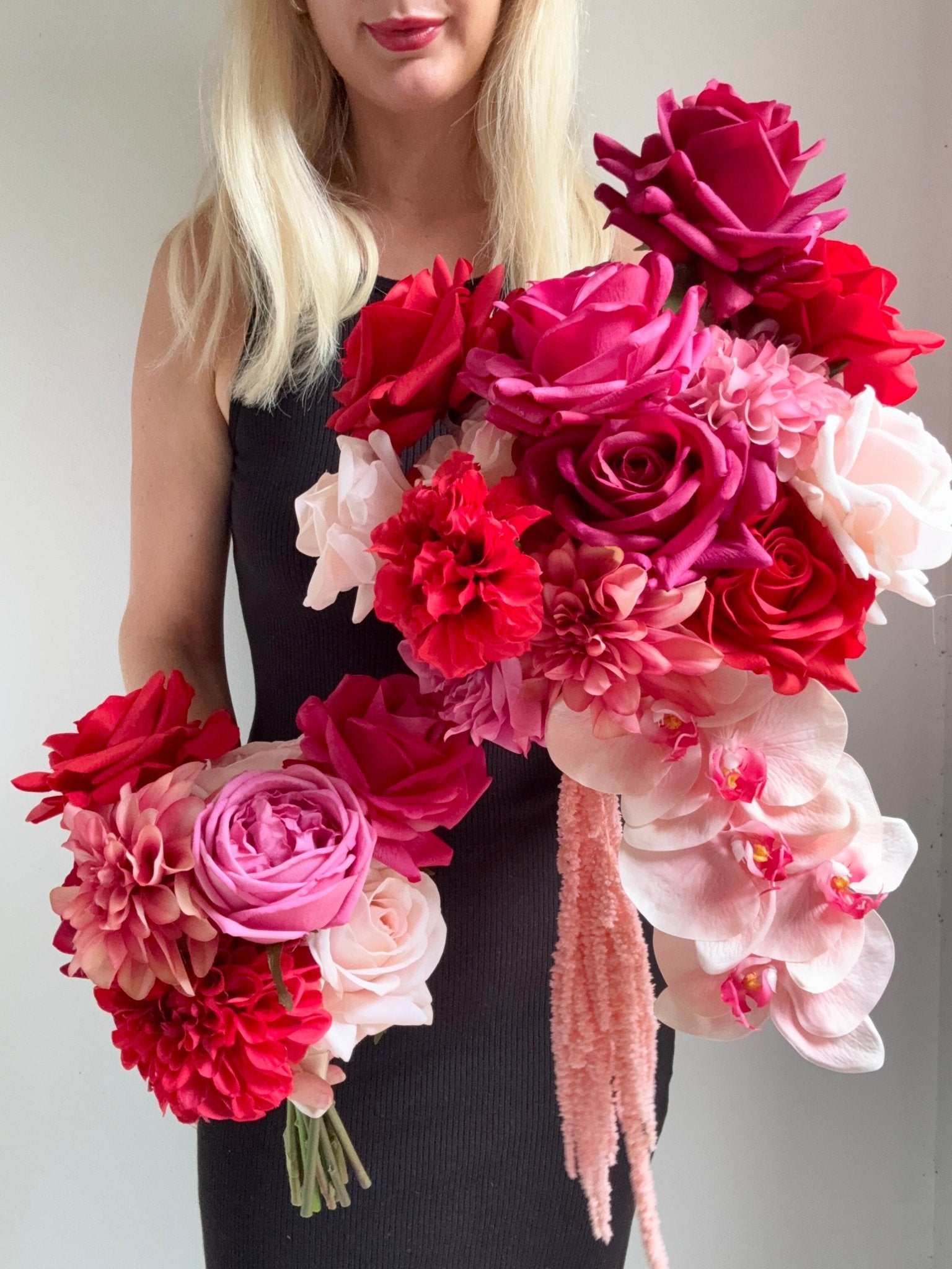 Sonder Wedding Bouquet - Cherry Bomb - Premium Artificial Wedding Flowers by Sonder + Stone Boutique