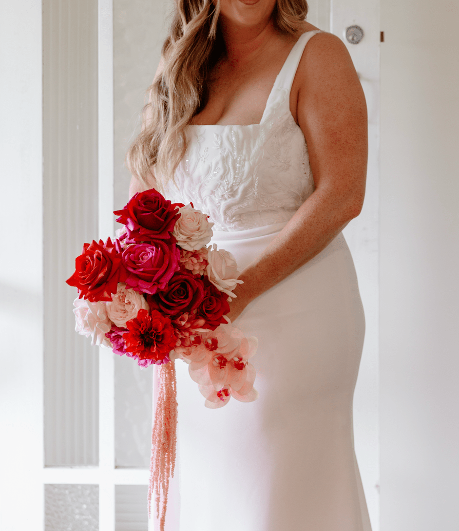 Sonder Wedding Bouquet - Cherry Bomb - Premium Artificial Wedding Flowers by Sonder + Stone Boutique