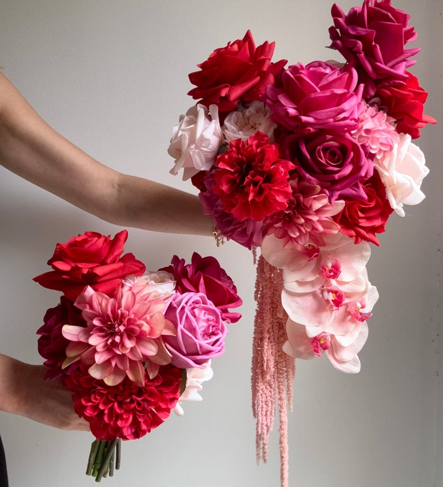 Sonder Wedding Bouquet - Cherry Bomb - Premium Artificial Wedding Flowers by Sonder + Stone Boutique