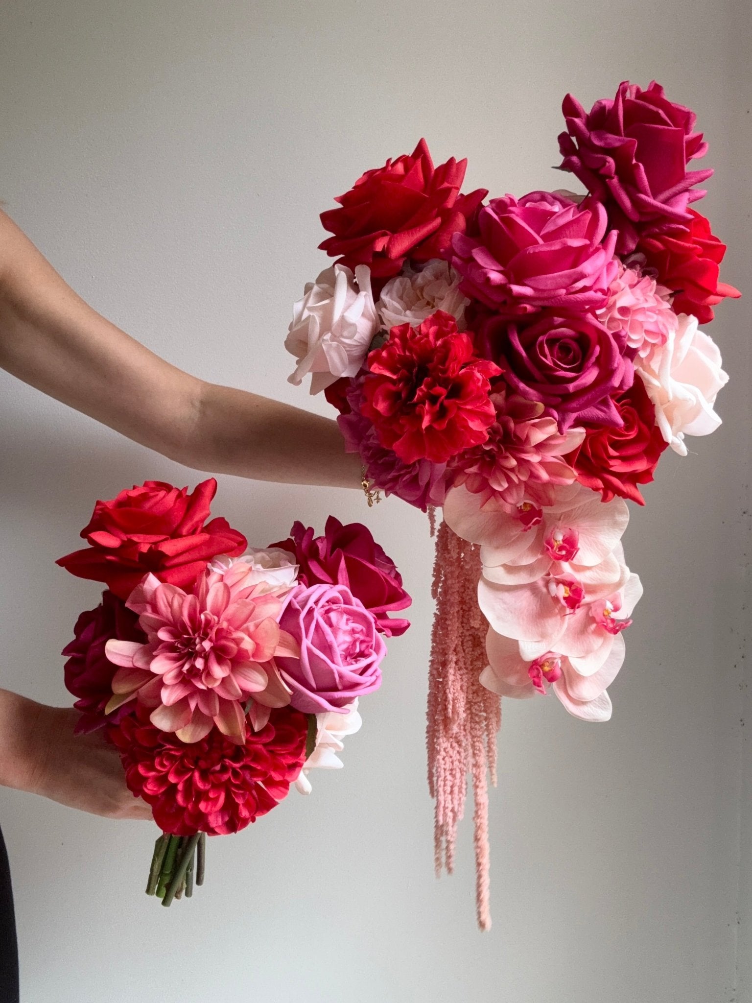 Sonder Wedding Bouquet - Cherry Bomb - Premium Artificial Wedding Flowers by Sonder + Stone Boutique