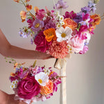 Sonder Wedding Bouquet - Flamingo Crush - Premium Artificial Wedding Flowers by Sonder + Stone Boutique