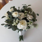 Sonder Wedding Bouquet - Ivory Eucalyptus (Limited Edition) - Premium Artificial Wedding Flowers by Sonder + Stone Boutique