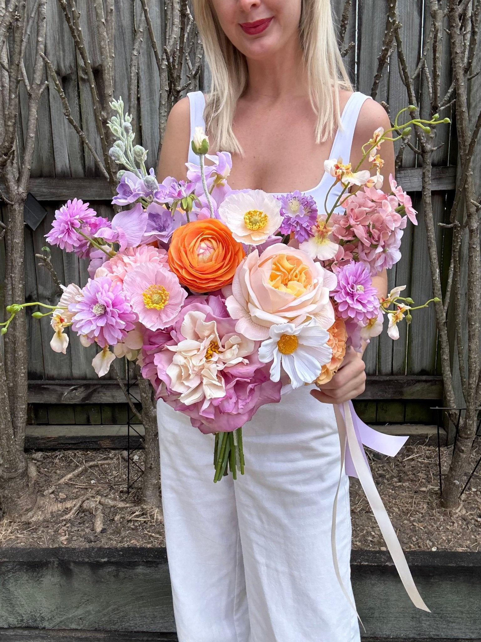 Sonder Wedding Bouquet - Lavender Clementine (Limited Edition) - Premium Artificial Wedding Flowers by Sonder + Stone Boutique