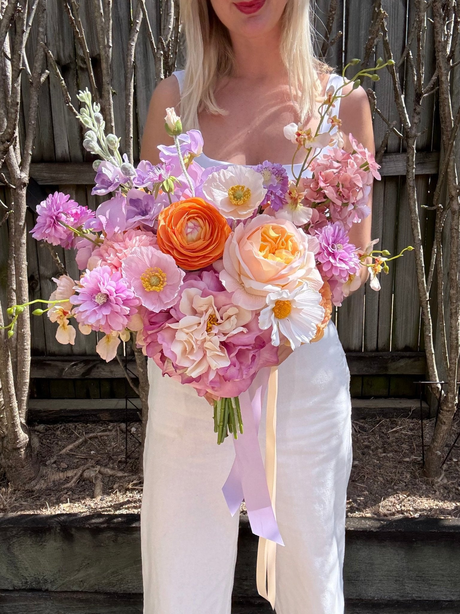 Sonder Wedding Bouquet - Lavender Clementine (Limited Edition) - Premium Artificial Wedding Flowers by Sonder + Stone Boutique