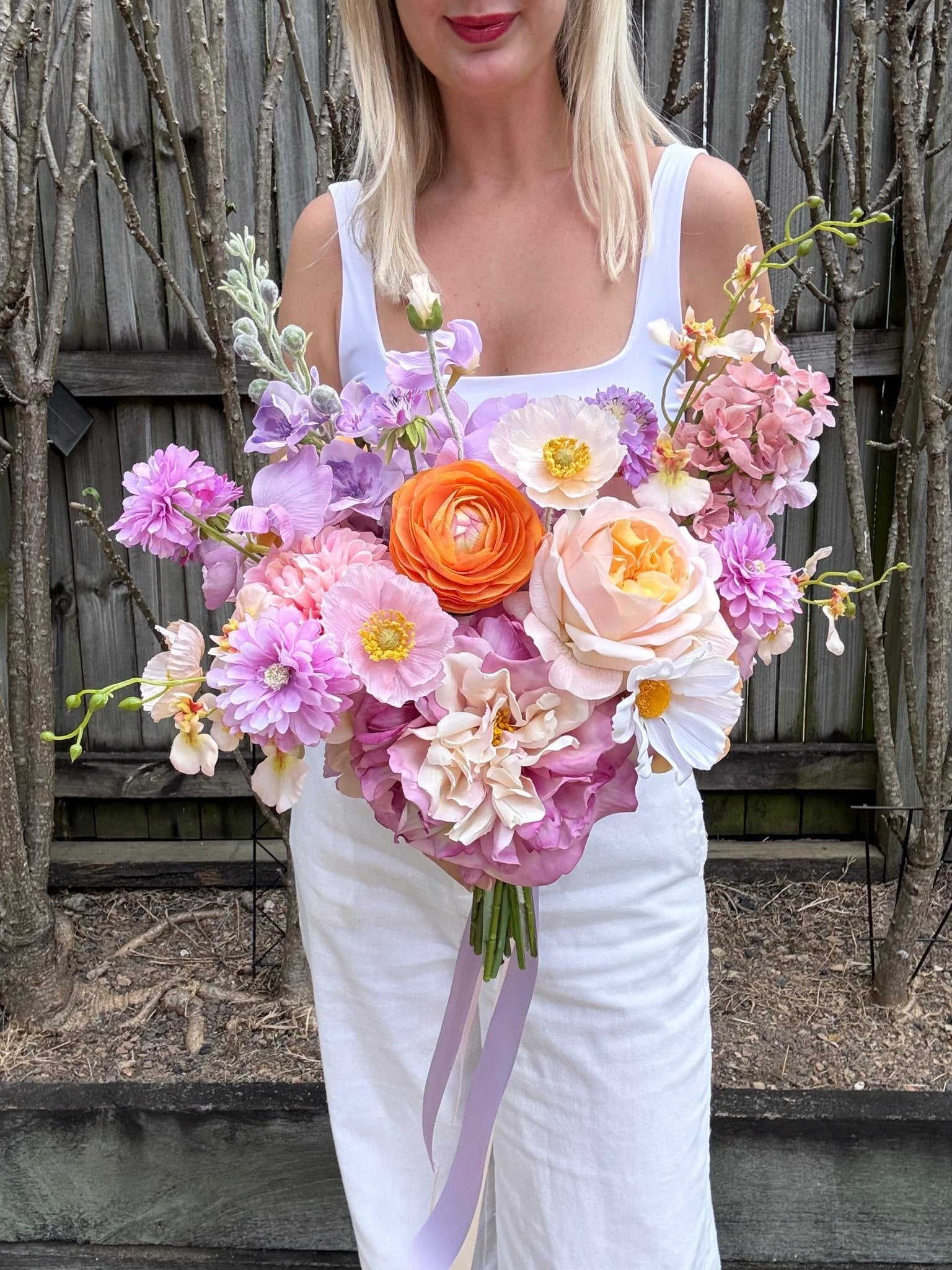 Sonder Wedding Bouquet - Lavender Clementine (Limited Edition) - Premium Artificial Wedding Flowers by Sonder + Stone Boutique