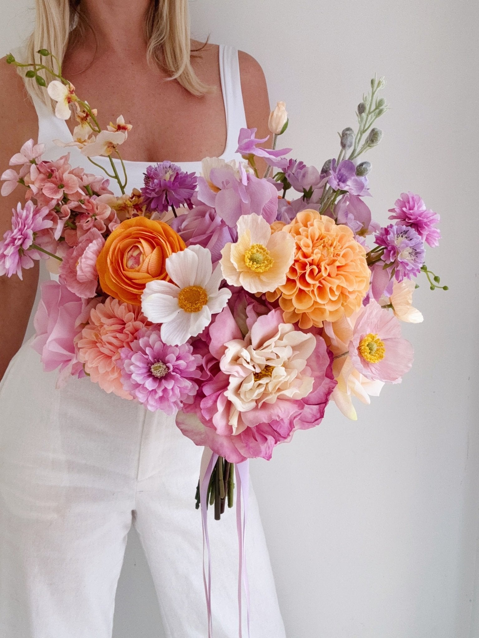 Sonder Wedding Bouquet - Lavender Clementine (Limited Edition) - Premium Artificial Wedding Flowers by Sonder + Stone Boutique