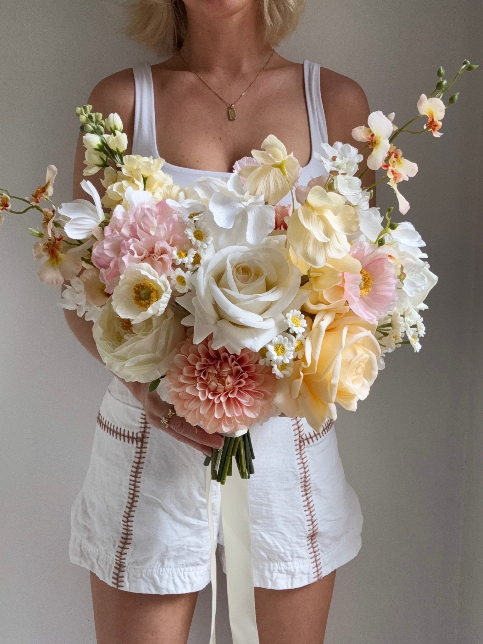 Sonder Wedding Bouquet - Lemon Sorbet - Premium Artificial Wedding Flowers by Sonder + Stone Boutique