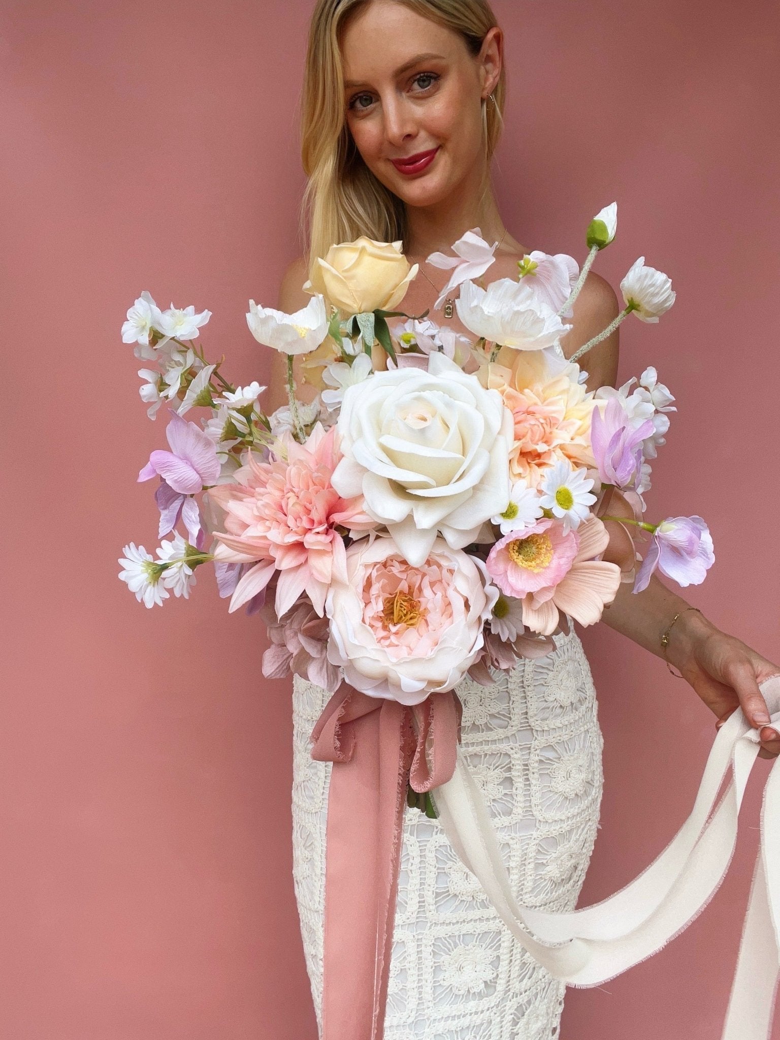 Artificial flowers Sonder Wedding Bouquet - Pastel Dream - Sonder + Stone Boutique