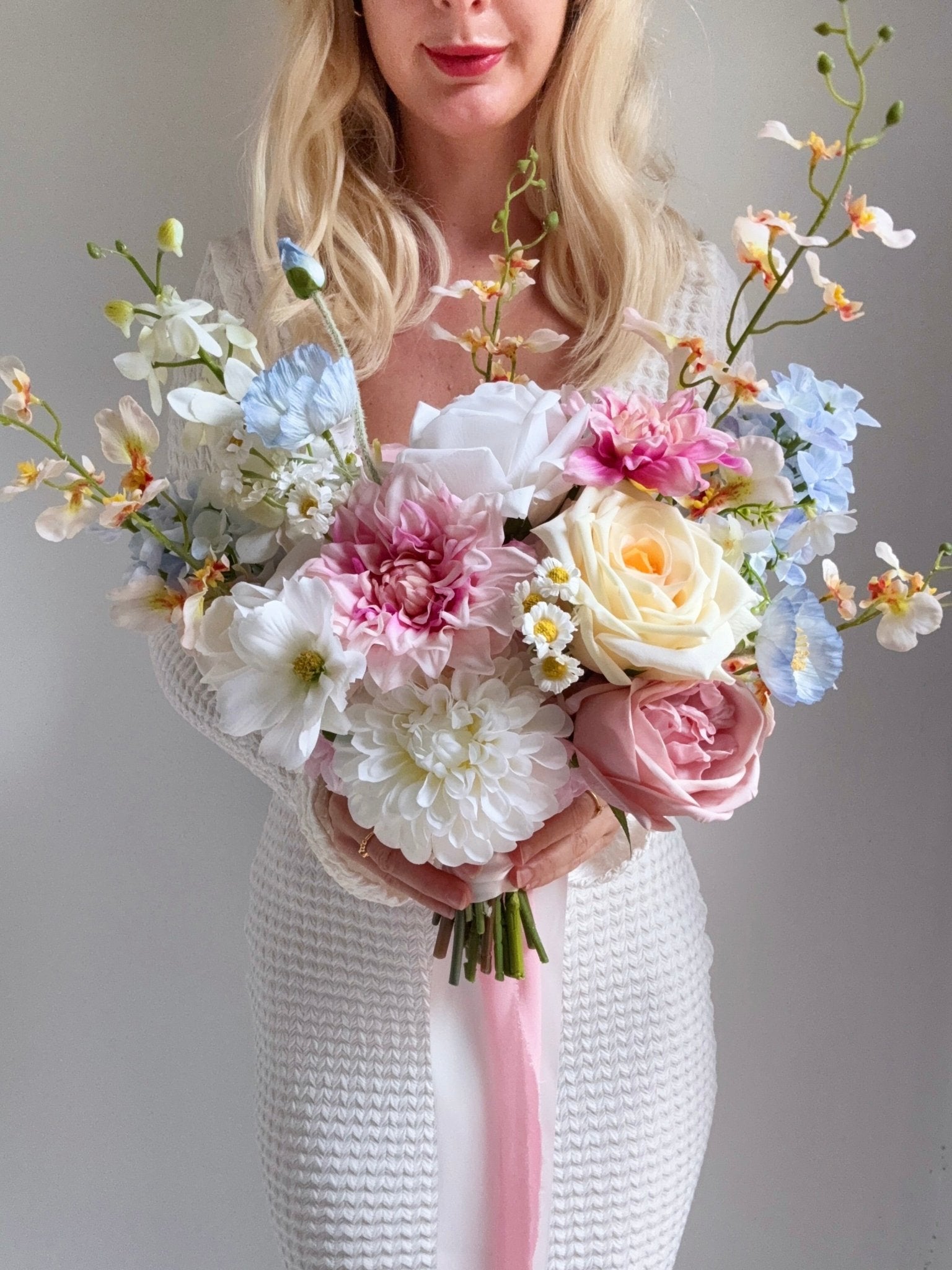 Sonder Wedding Bouquet - Pastel Soda - Sonder + Stone Boutique Artificial Wedding Flowers