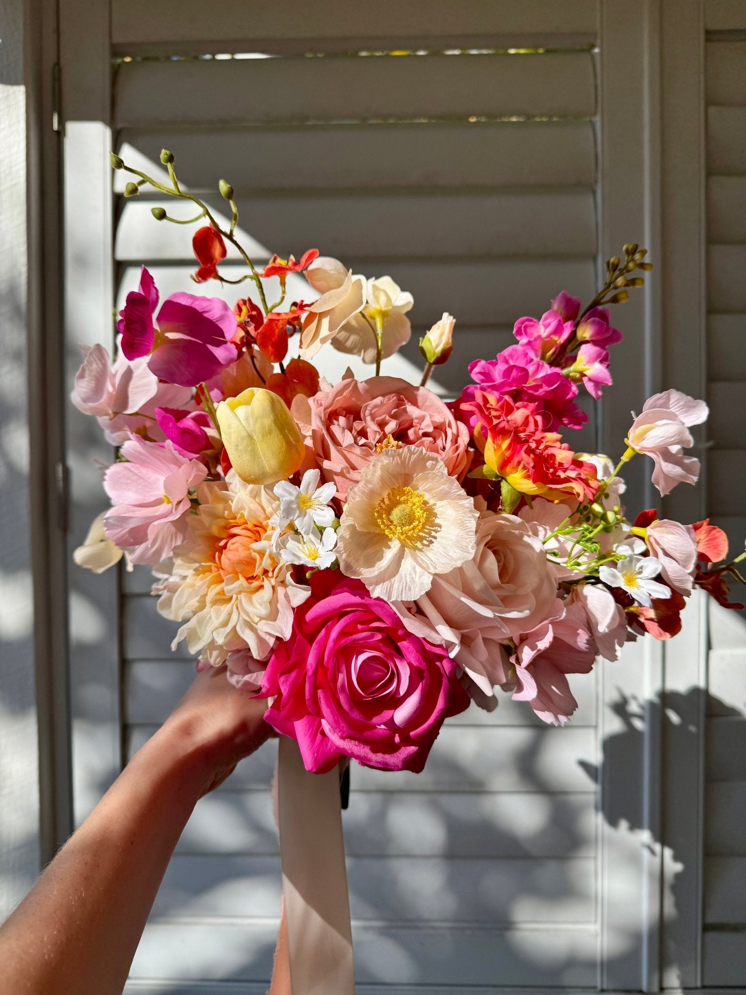 Sonder Wedding Bouquet - Pink Lemonade - Premium Artificial Wedding Flowers by Sonder + Stone Boutique
