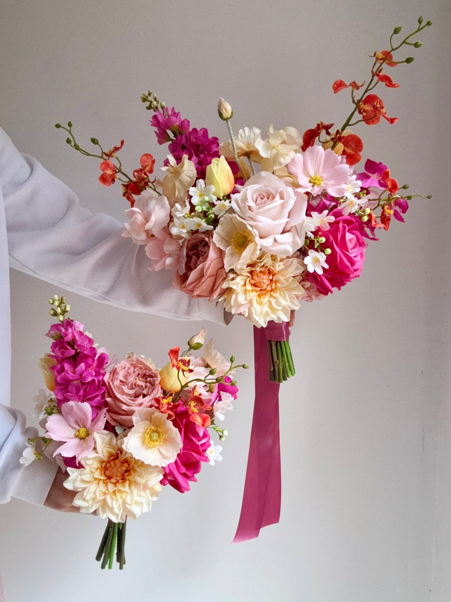 Sonder Wedding Bouquet - Pink Lemonade - Premium Artificial Wedding Flowers by Sonder + Stone Boutique