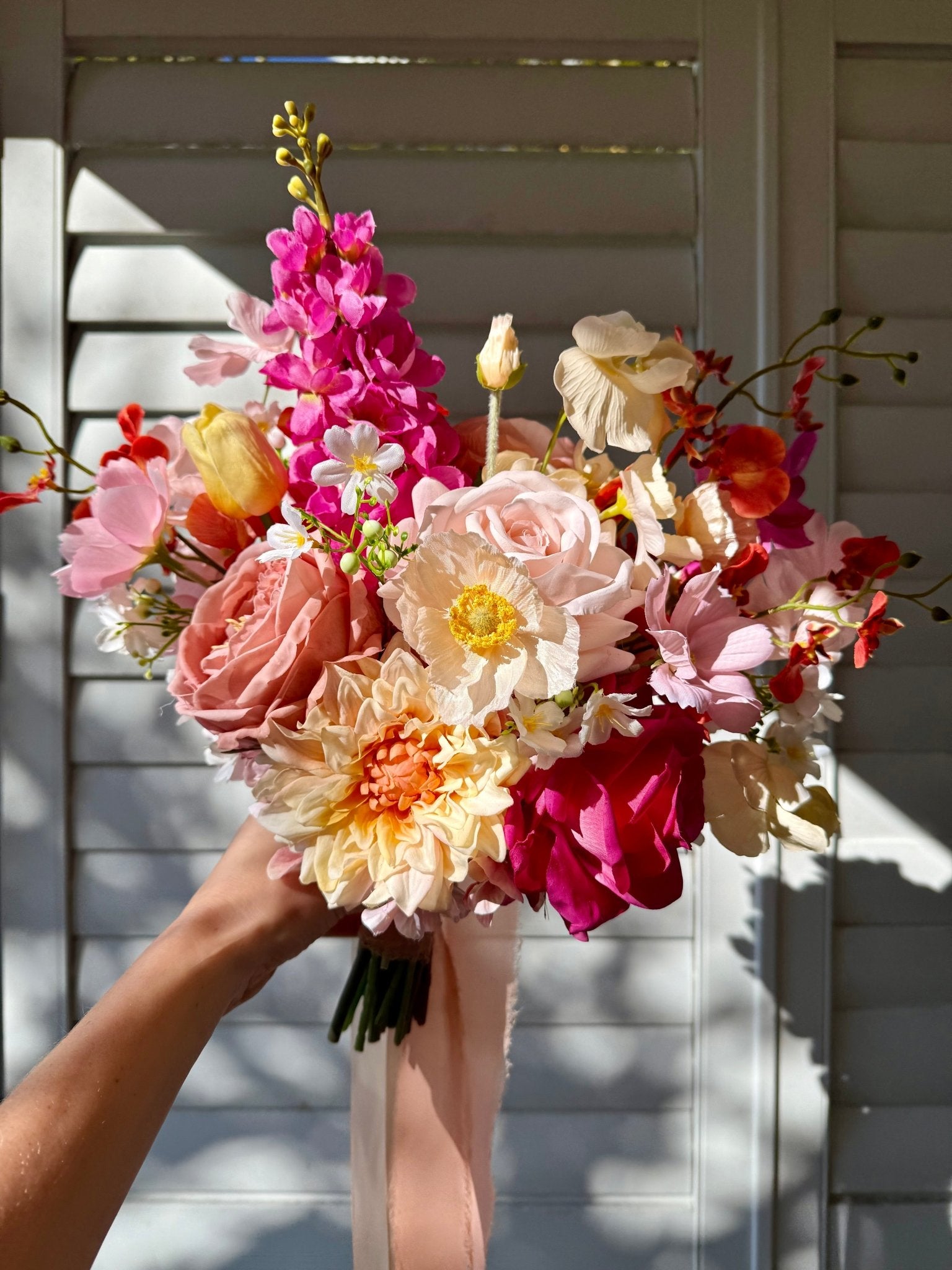 Sonder Wedding Bouquet - Pink Lemonade - Premium Artificial Wedding Flowers by Sonder + Stone Boutique