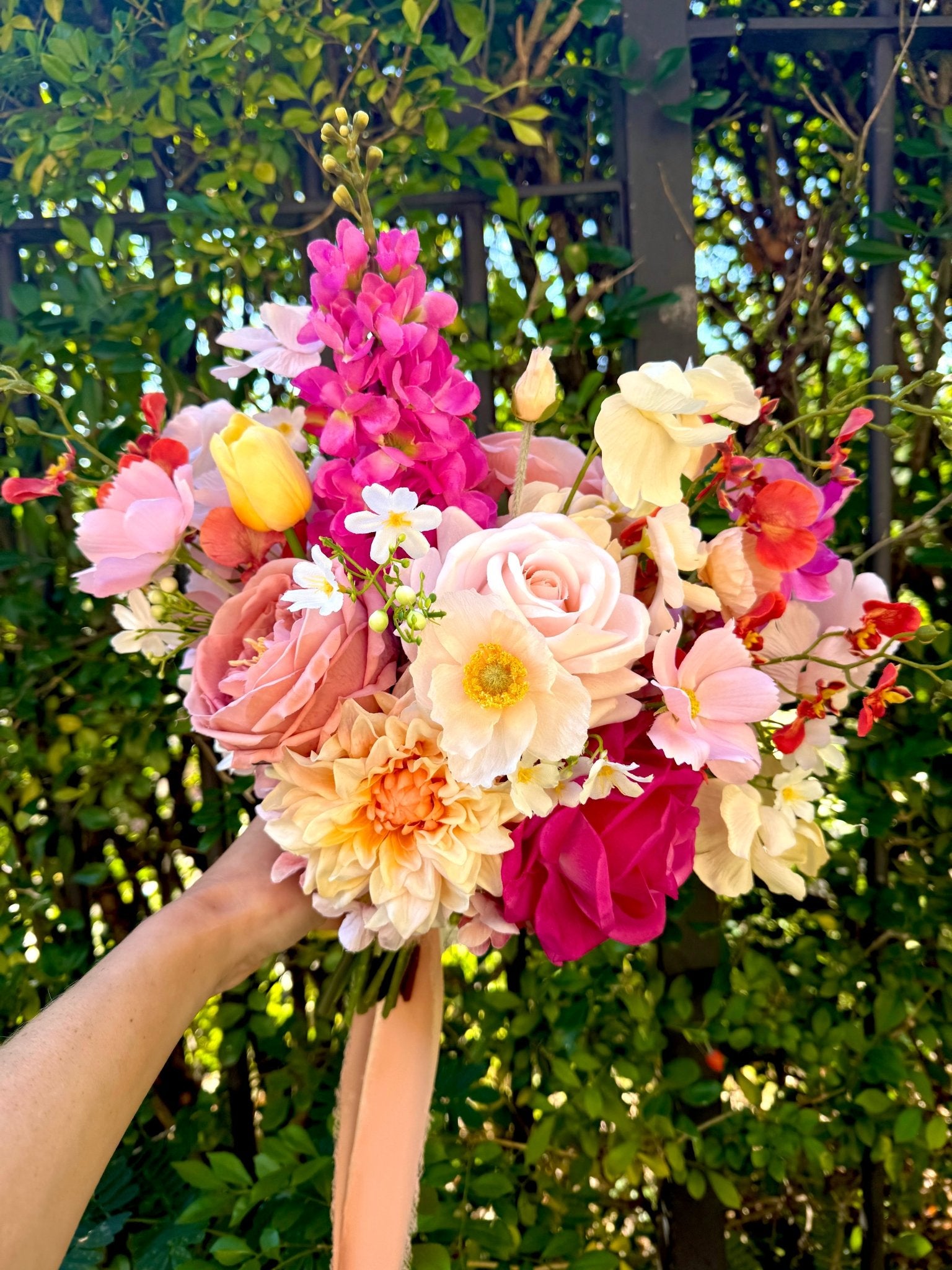 Sonder Wedding Bouquet - Pink Lemonade - Premium Artificial Wedding Flowers by Sonder + Stone Boutique