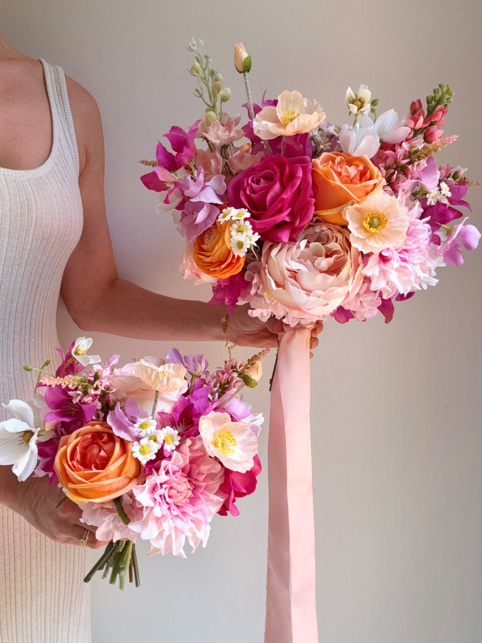 Sonder Wedding Bouquet - Pink Paloma - Sonder + Stone Boutique Artificial Wedding Flowers