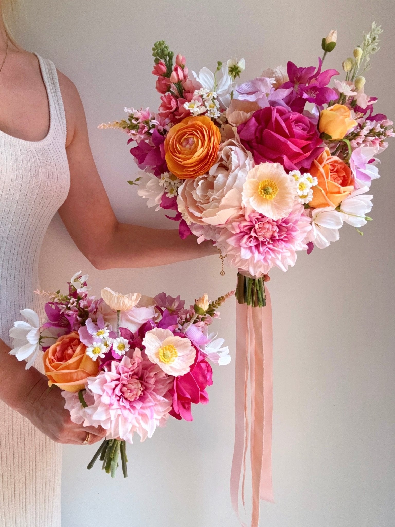 Sonder Wedding Bouquet - Pink Paloma - Sonder + Stone Boutique Artificial Wedding Flowers