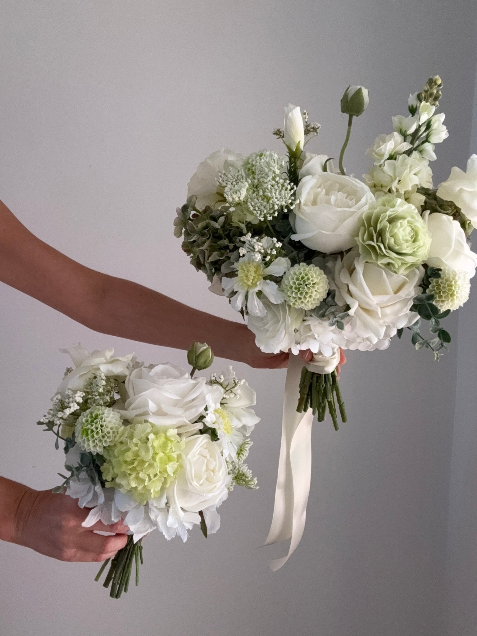 Sonder Wedding Bouquet - Pistachio Cream - Sonder + Stone Boutique Artificial Wedding Flowers