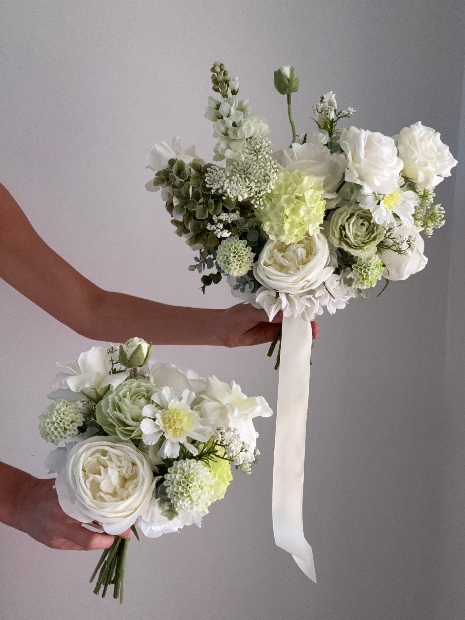 Sonder Wedding Bouquet - Pistachio Cream - Sonder + Stone Boutique Artificial Wedding Flowers