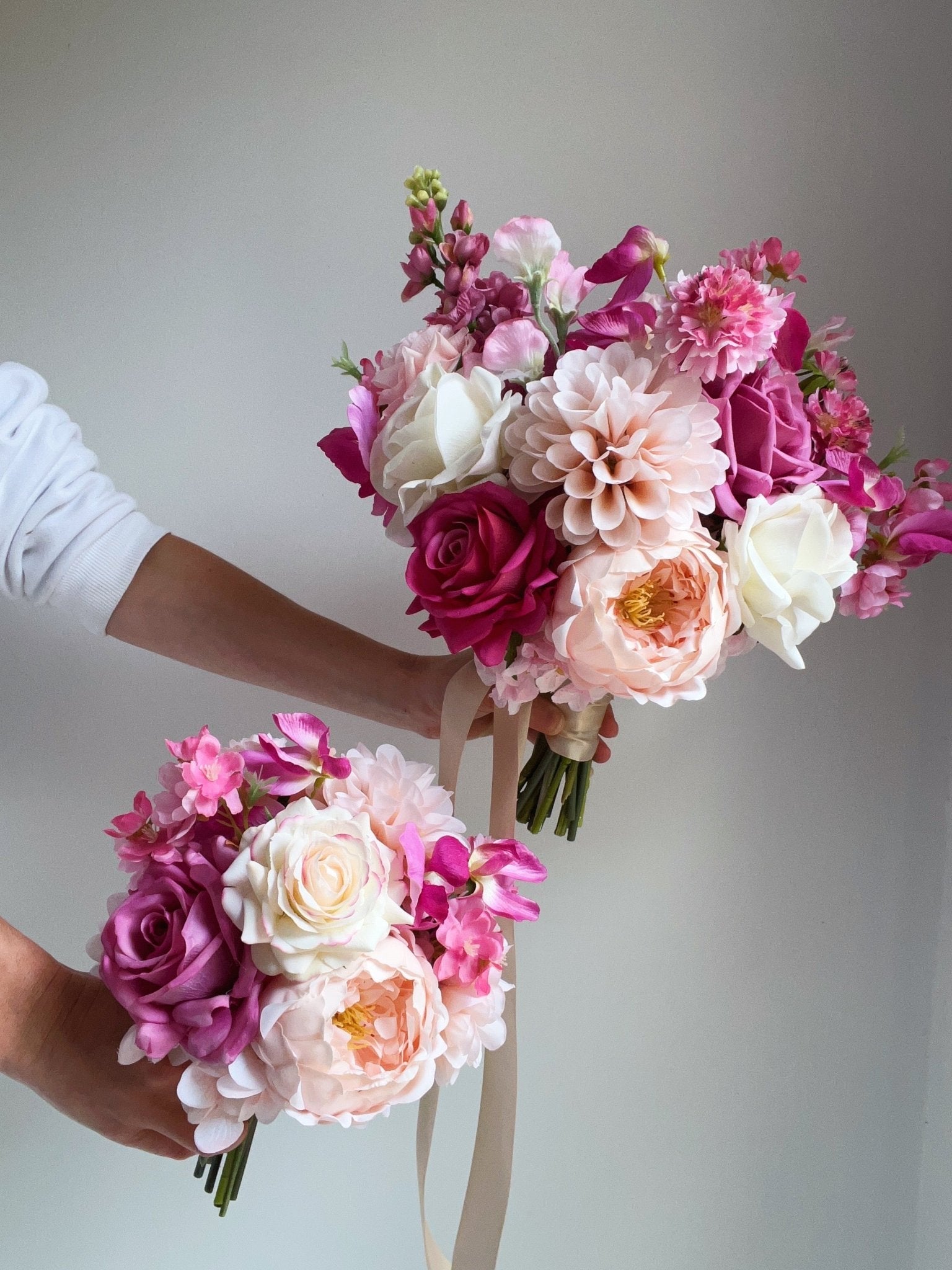 Sonder Wedding Bouquet - Pretty in Pink - Sonder + Stone Boutique Artificial Wedding Flowers