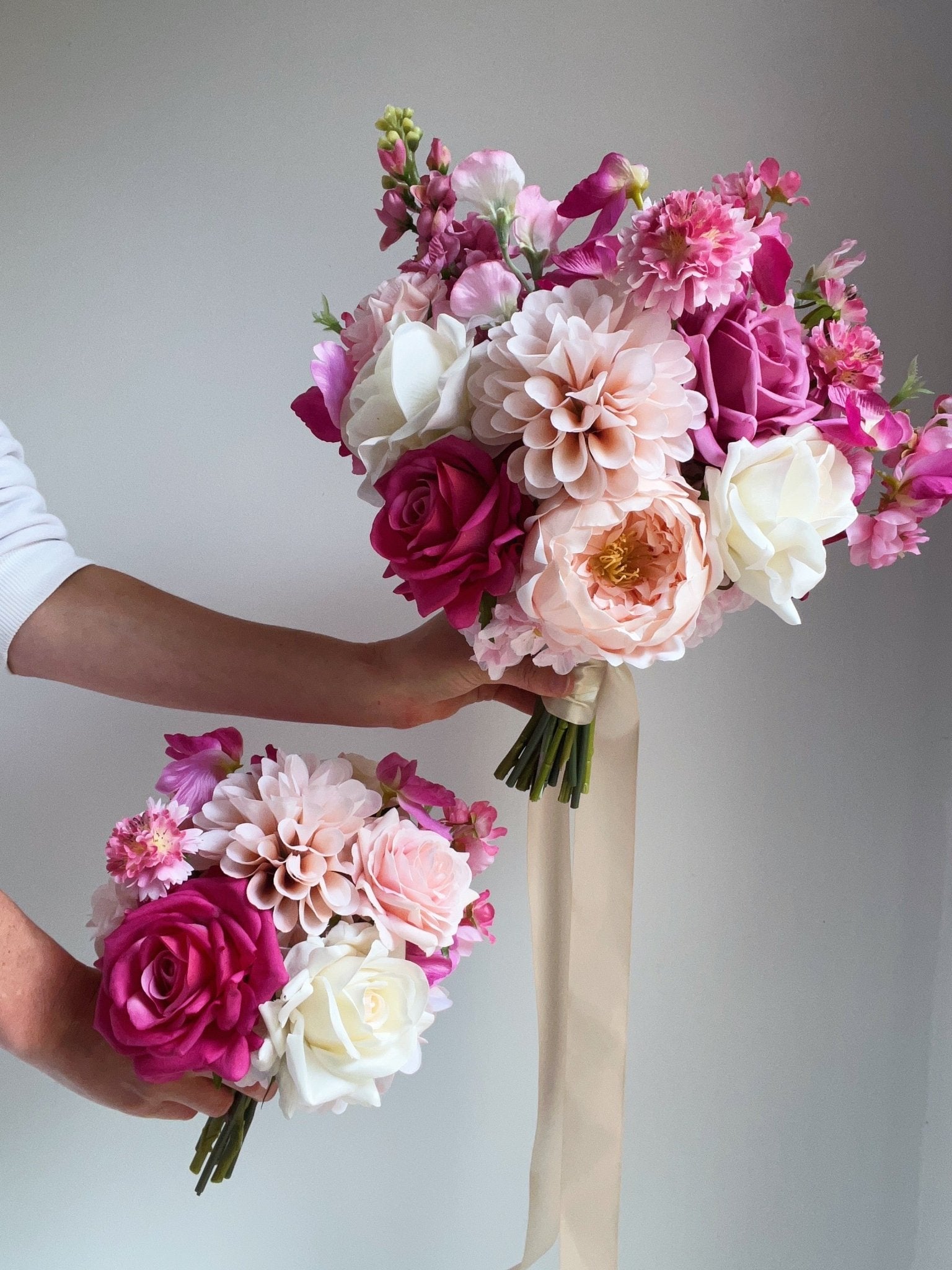 Sonder Wedding Bouquet - Pretty in Pink - Sonder + Stone Boutique Artificial Wedding Flowers