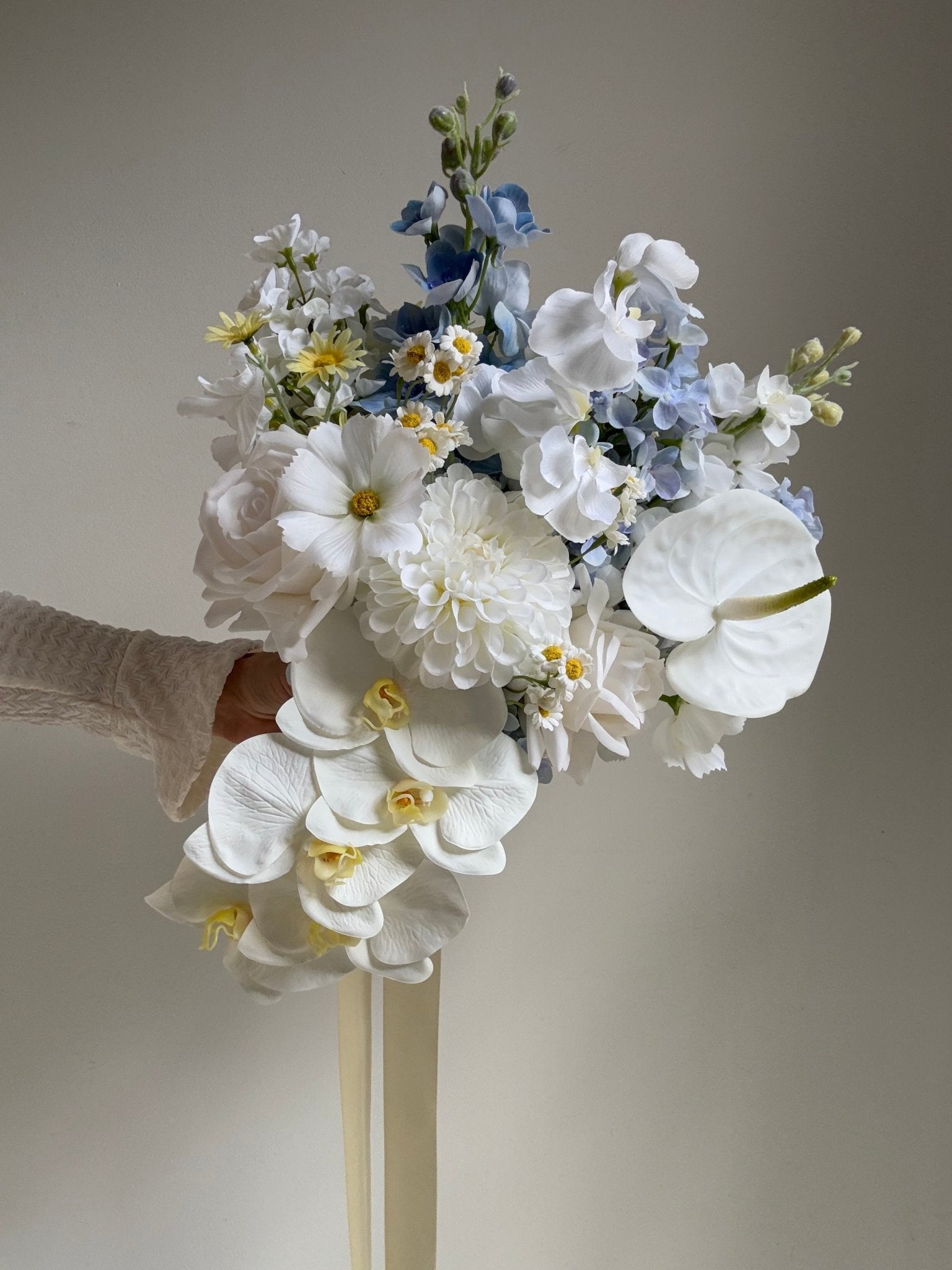 Sonder Wedding Bouquet - Something Blue - Premium Artificial Wedding Flowers by Sonder + Stone Boutique