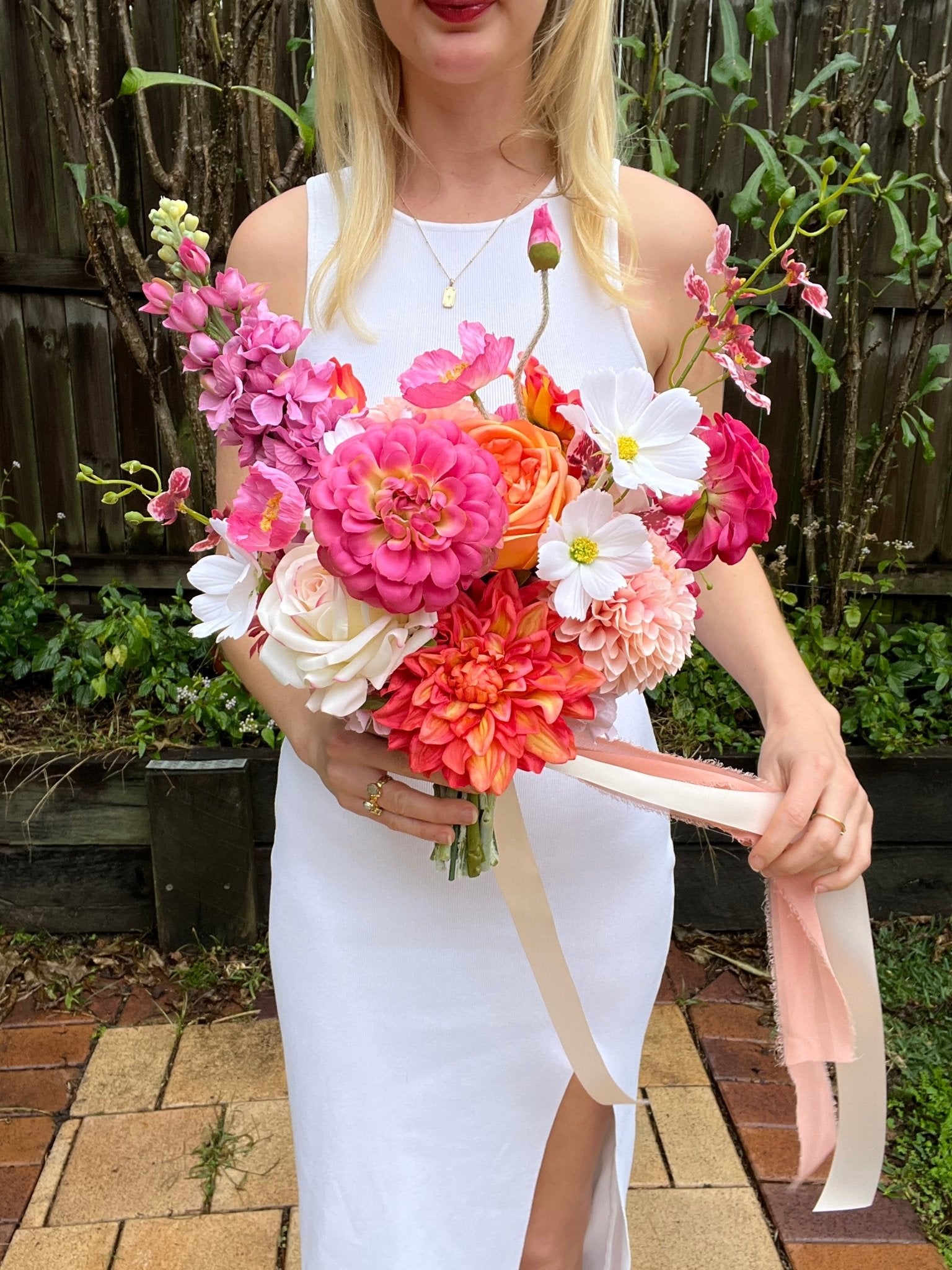 Sonder Wedding Bouquet - Sunset Muse - Sonder + Stone Boutique Artificial Wedding Flowers