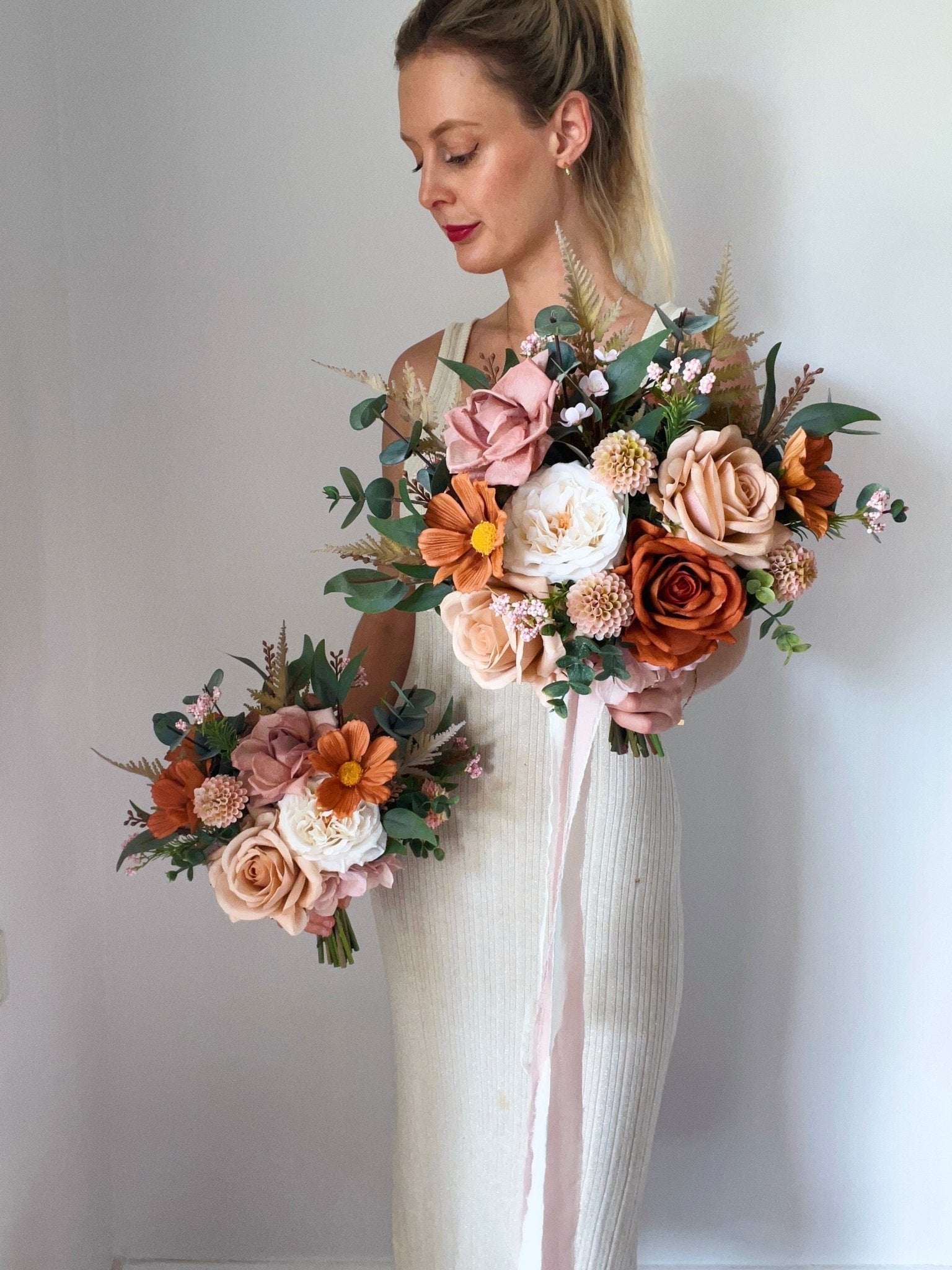 Sonder Wedding Bouquet - Terracotta Bloom - Sonder + Stone Boutique Artificial Wedding Flowers