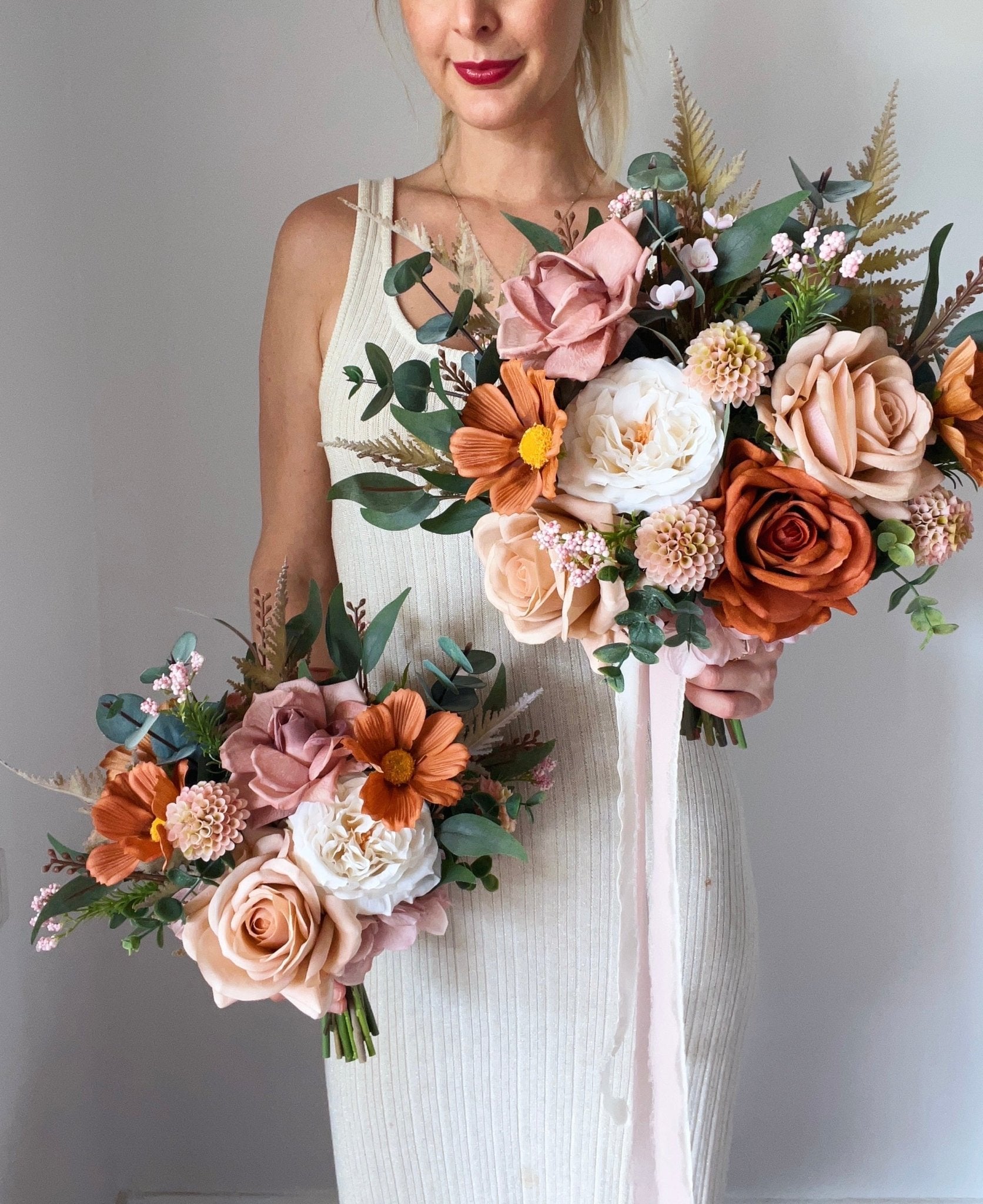 Sonder Wedding Bouquet - Terracotta Bloom - Sonder + Stone Boutique Artificial Wedding Flowers