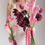 Sonder Wedding Bouquet - The Modernist (burgundy pink) - Premium Artificial Wedding Flowers by Sonder + Stone Boutique